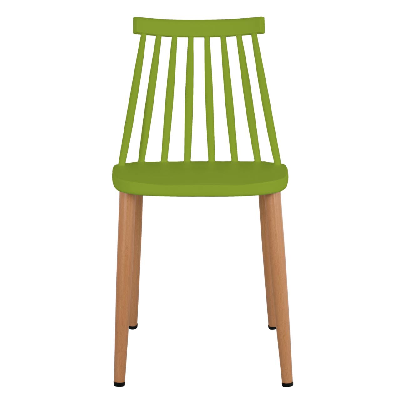 Dining chair HM8052.08 Vanessa green with metallic legs 42,5x47x81,5cm [3]