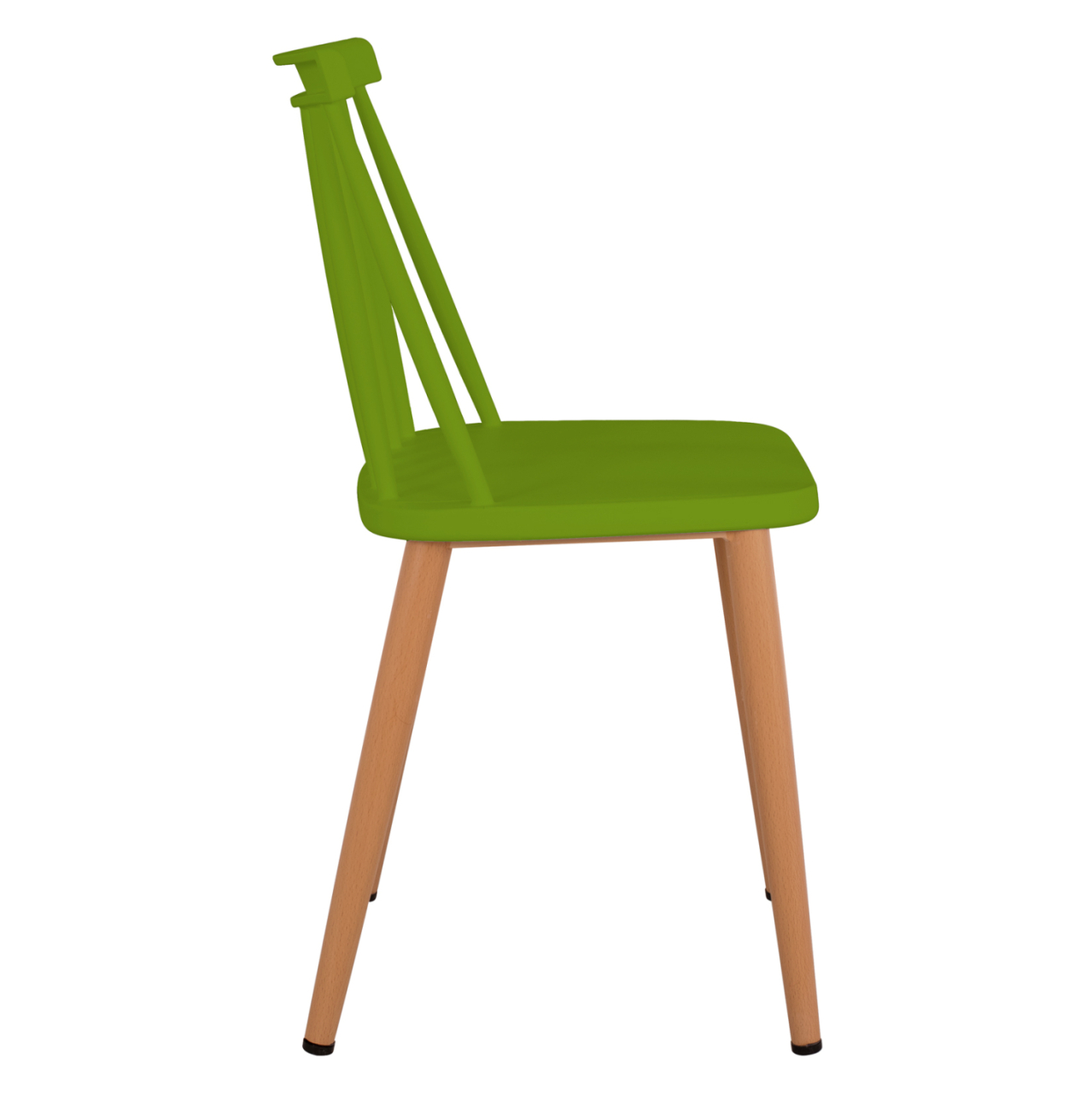 Dining chair HM8052.08 Vanessa green with metallic legs 42,5x47x81,5cm [4]