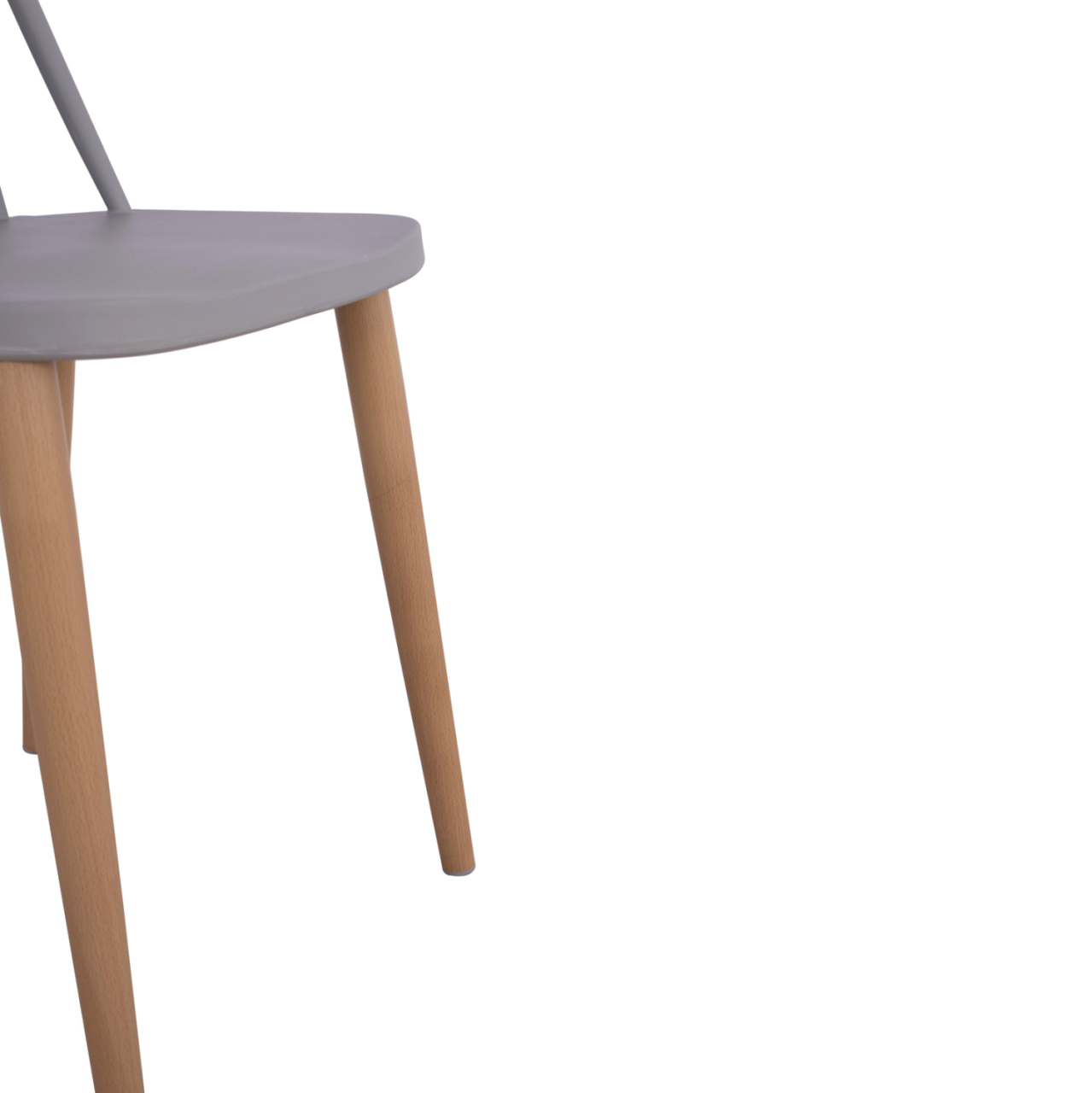 Dining chair HM8052.10 Vanessa grey with metallic legs 43x46,5x82cm [9]