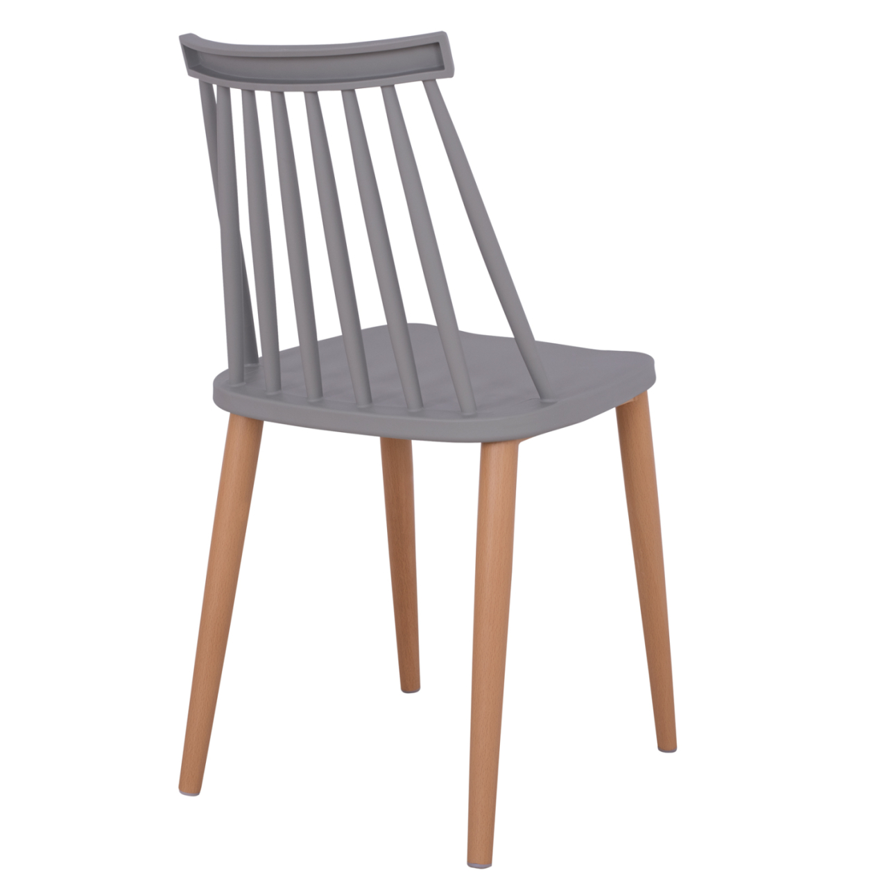 Dining chair HM8052.10 Vanessa grey with metallic legs 43x46,5x82cm [5]
