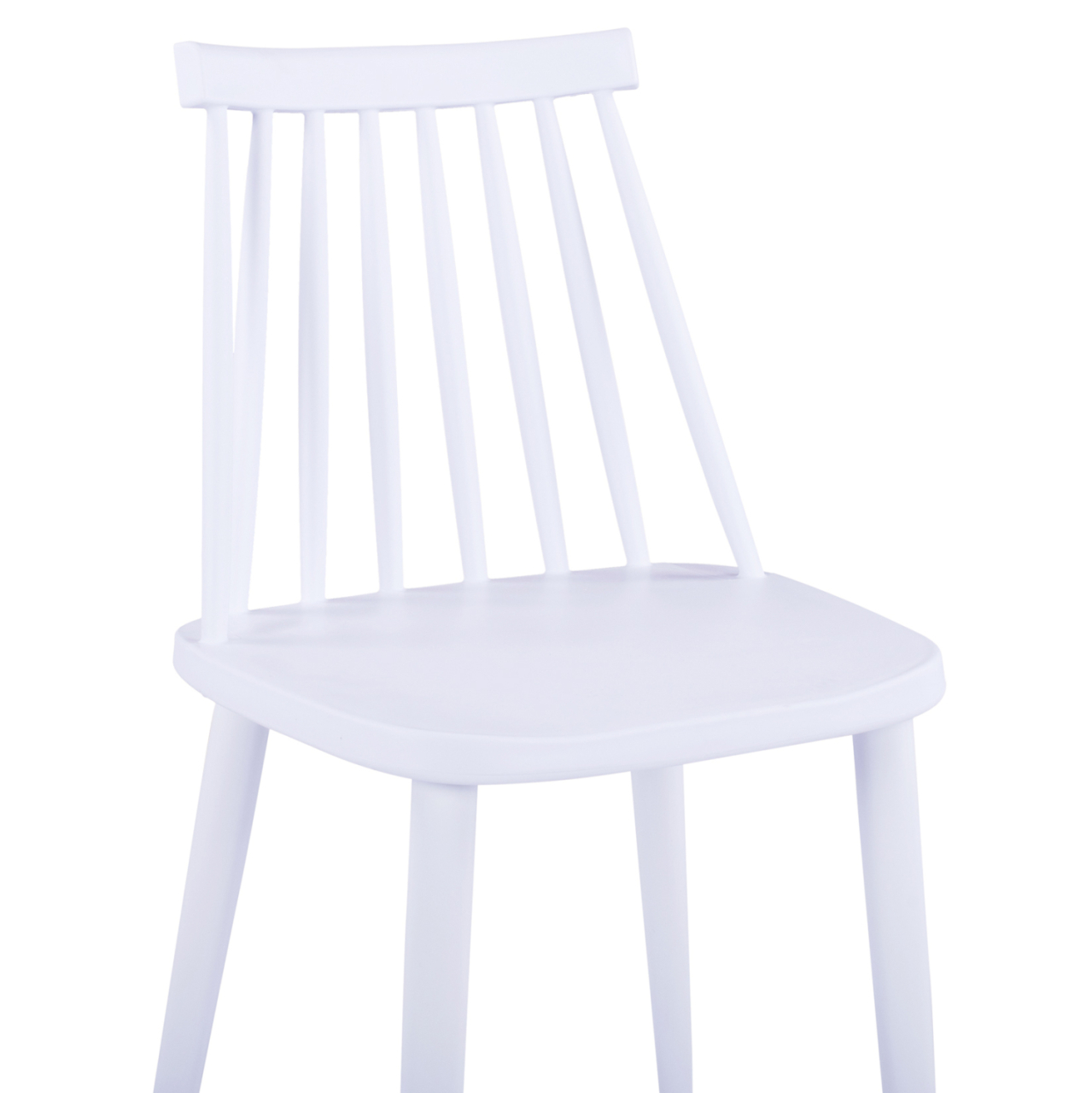 Dining chair HM8052.11 Vanessa White with metallic white legs 43x46,5x82 cm. [7]