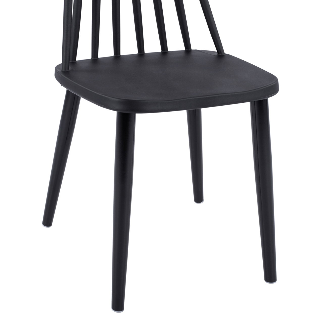 Dining Chair HM8052.12 Vanessa Black with metallic black legs 43x46,5x82 cm. [8]