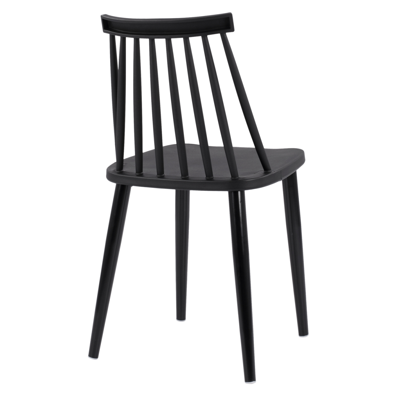 Dining Chair HM8052.12 Vanessa Black with metallic black legs 43x46,5x82 cm. [5]
