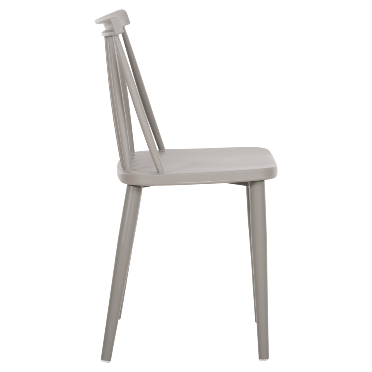 Dining Chair HM8052.22 Vanessa GREY with metallic GREY legs 42.5x44x81H cm. [4]