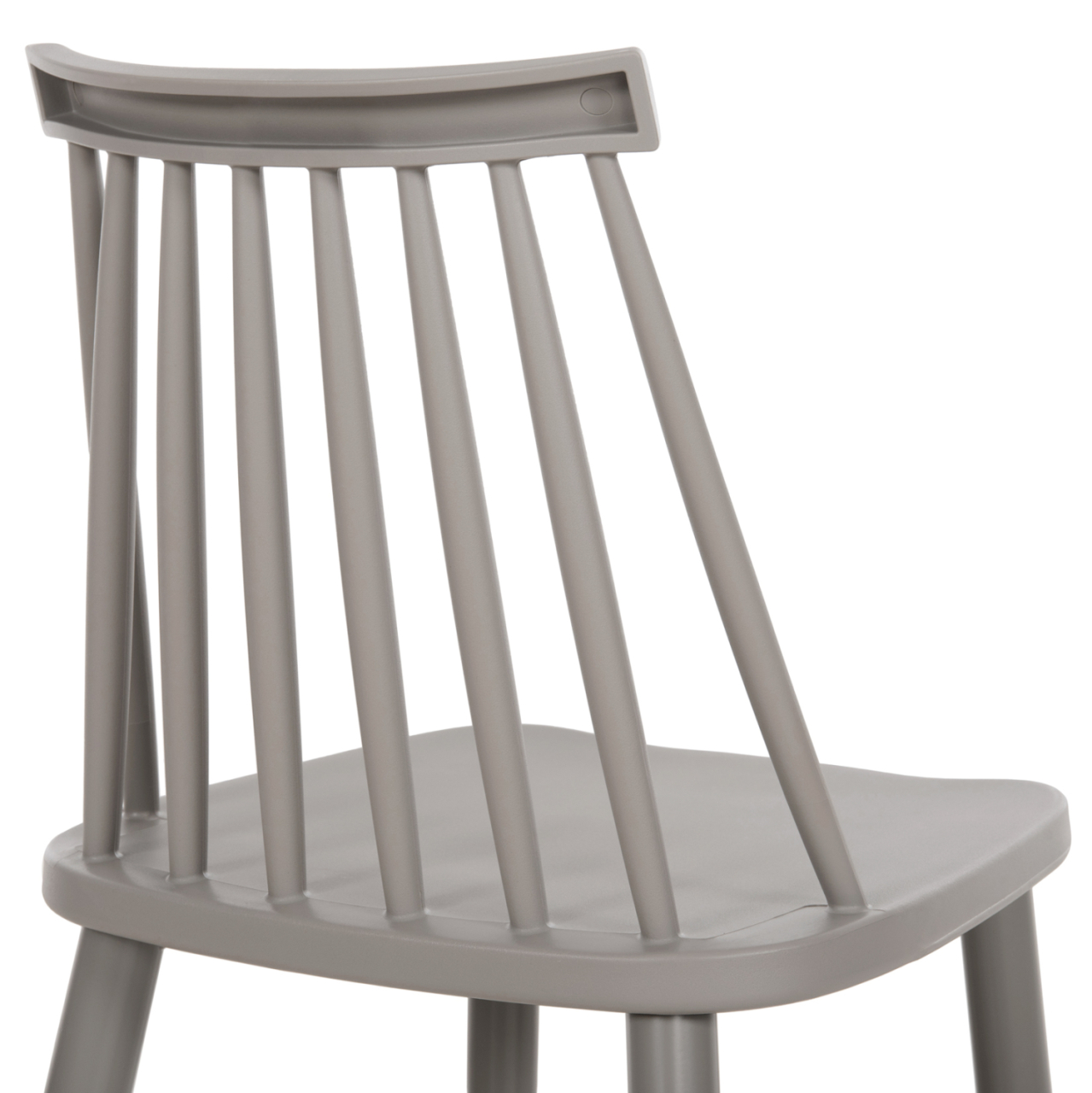 Dining Chair HM8052.22 Vanessa GREY with metallic GREY legs 42.5x44x81H cm. [8]