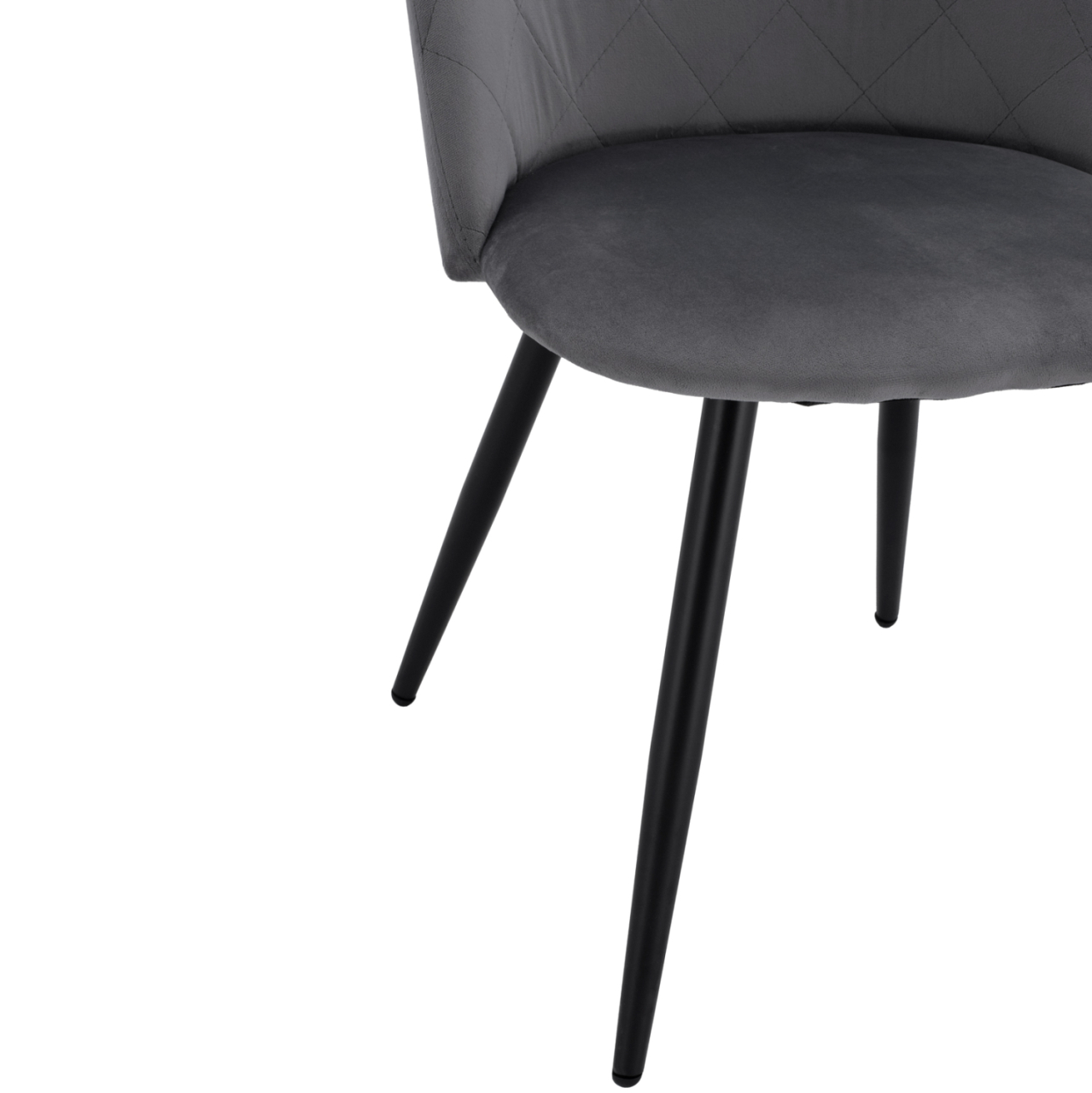 Dining Chair HM8731.11 with metallic legs and Grey velvet [10]