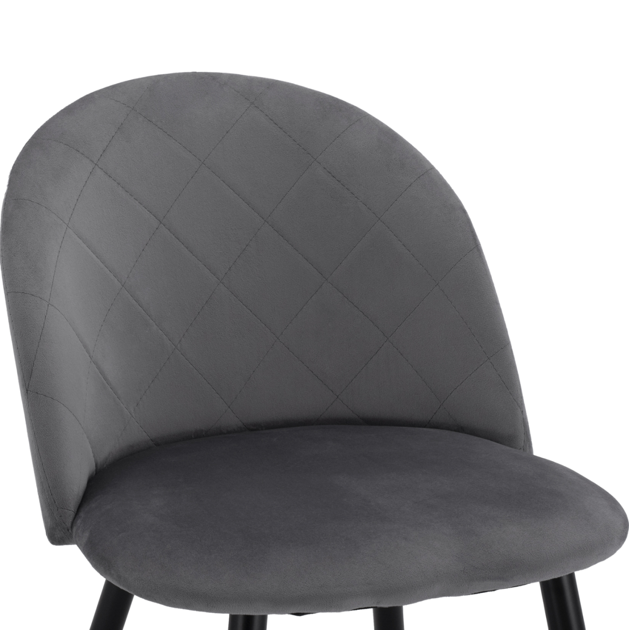 Dining Chair HM8731.11 with metallic legs and Grey velvet [7]