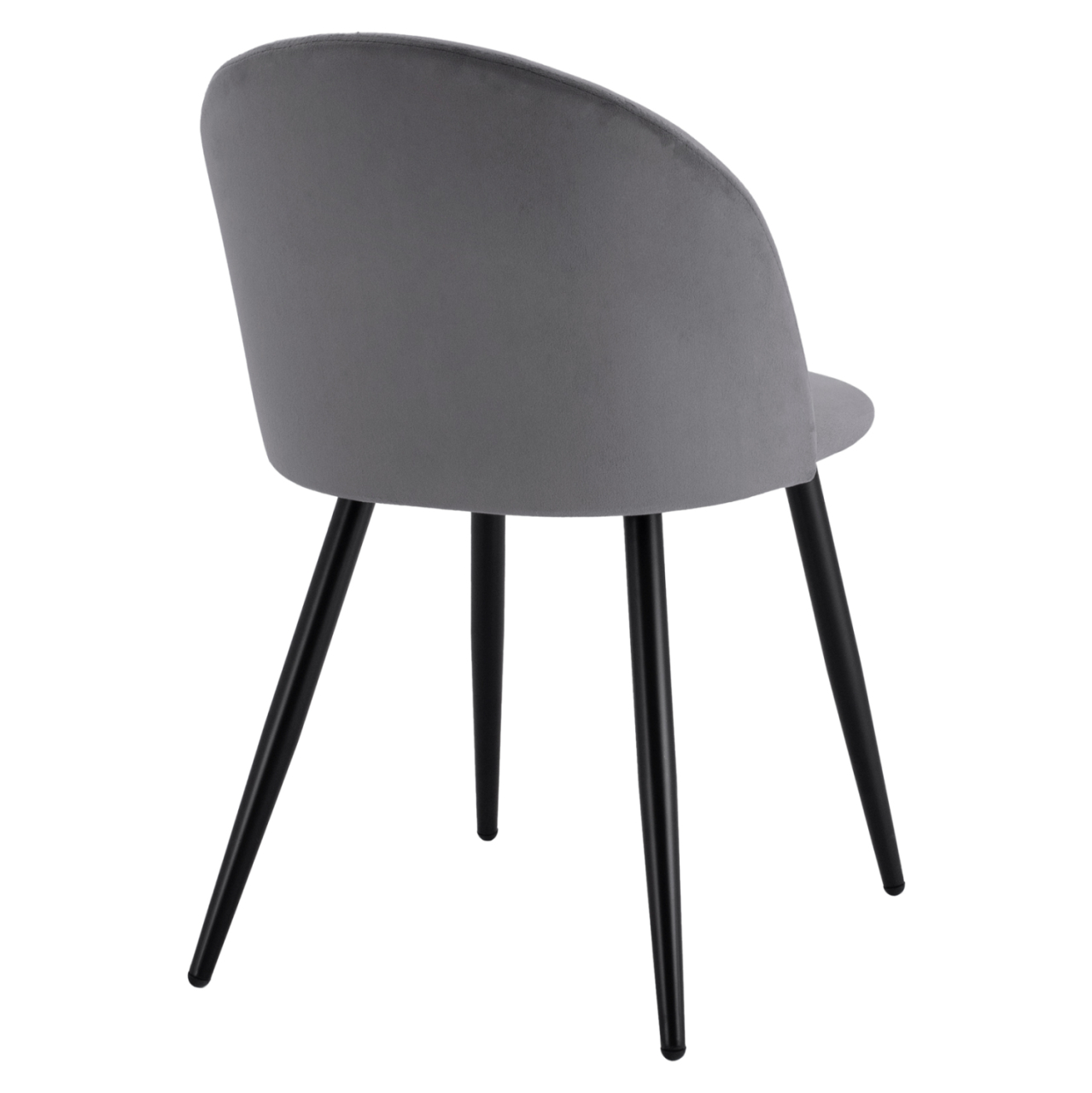 Dining Chair HM8731.11 with metallic legs and Grey velvet [5]
