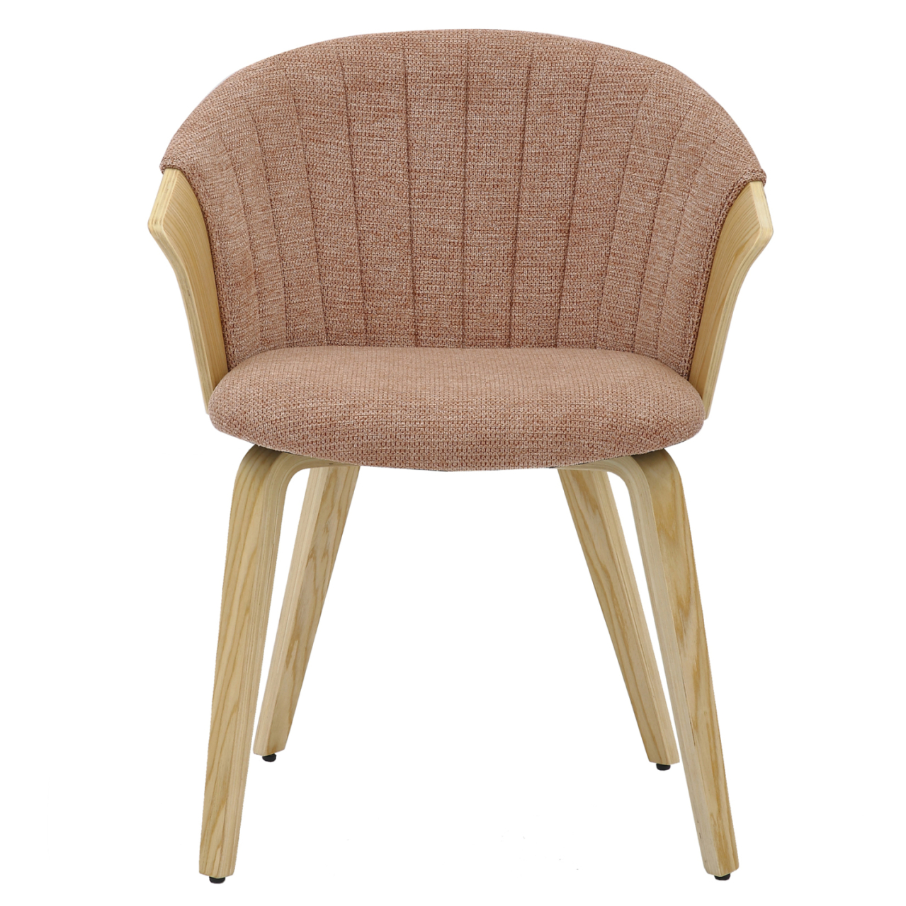 DINING CHAIR JESPER HM9977.01 PLYWOOD FRAME IN OAK-REDWOOD FABRIC 61x54x74Hcm. [3]