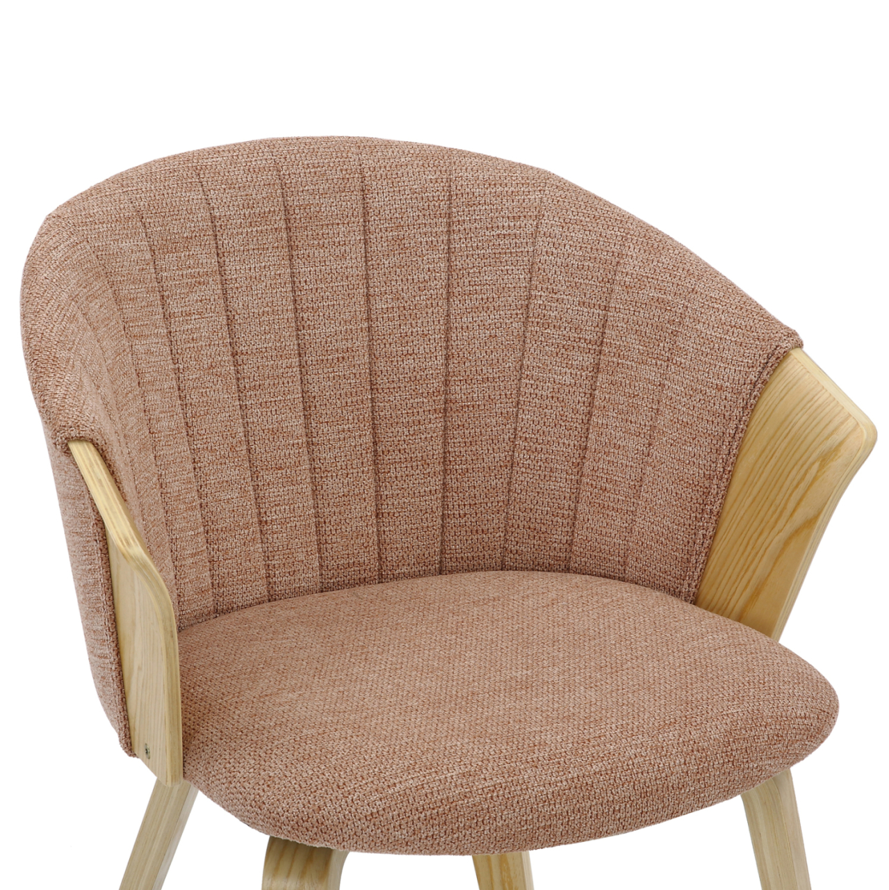 DINING CHAIR JESPER HM9977.01 PLYWOOD FRAME IN OAK-REDWOOD FABRIC 61x54x74Hcm. [7]