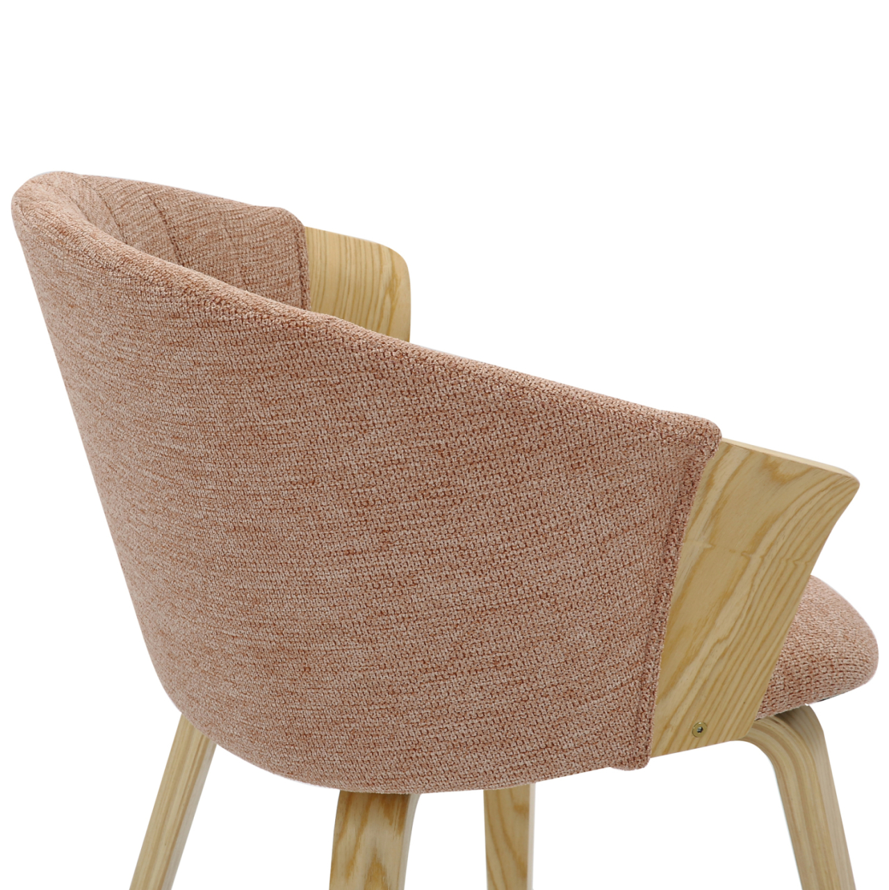 DINING CHAIR JESPER HM9977.01 PLYWOOD FRAME IN OAK-REDWOOD FABRIC 61x54x74Hcm. [9]