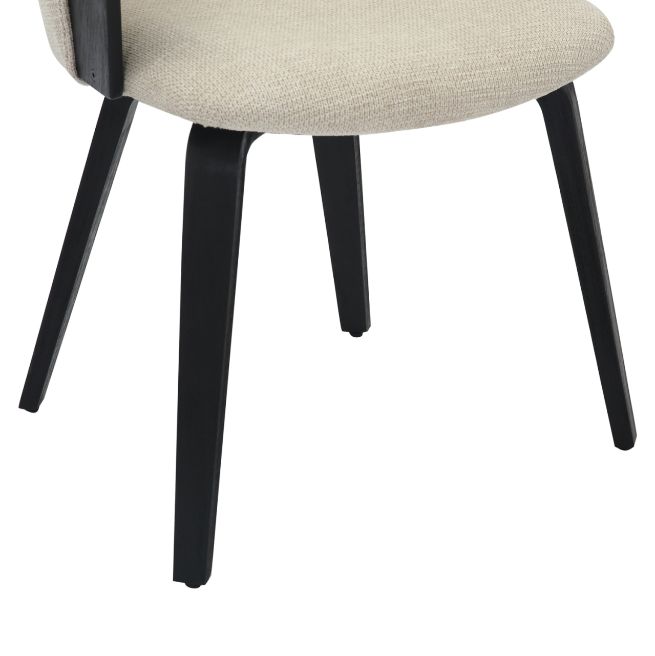 DINING CHAIR JESPER HM9977.02 PLYWOOD FRAME IN BLACK-ECRU FABRIC 61x54x74Hcm. [8]