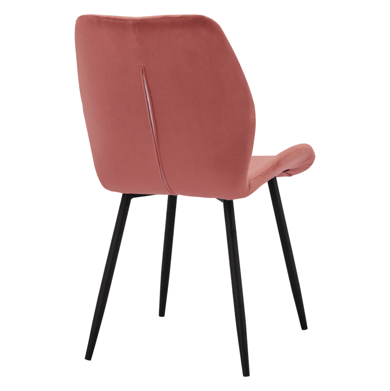 Dining Chair Klay in rotten apple velvet and black metallic frame HM8730.02 49X62,5X87 cm [5]
