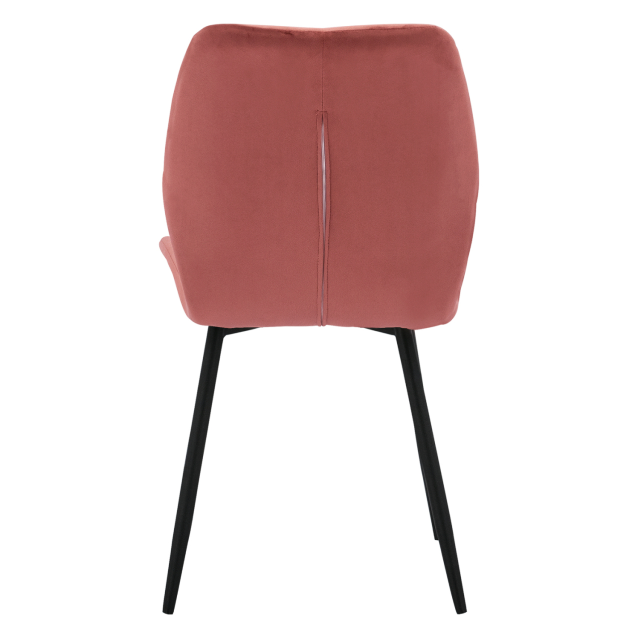 Dining Chair Klay in rotten apple velvet and black metallic frame HM8730.02 49X62,5X87 cm [6]