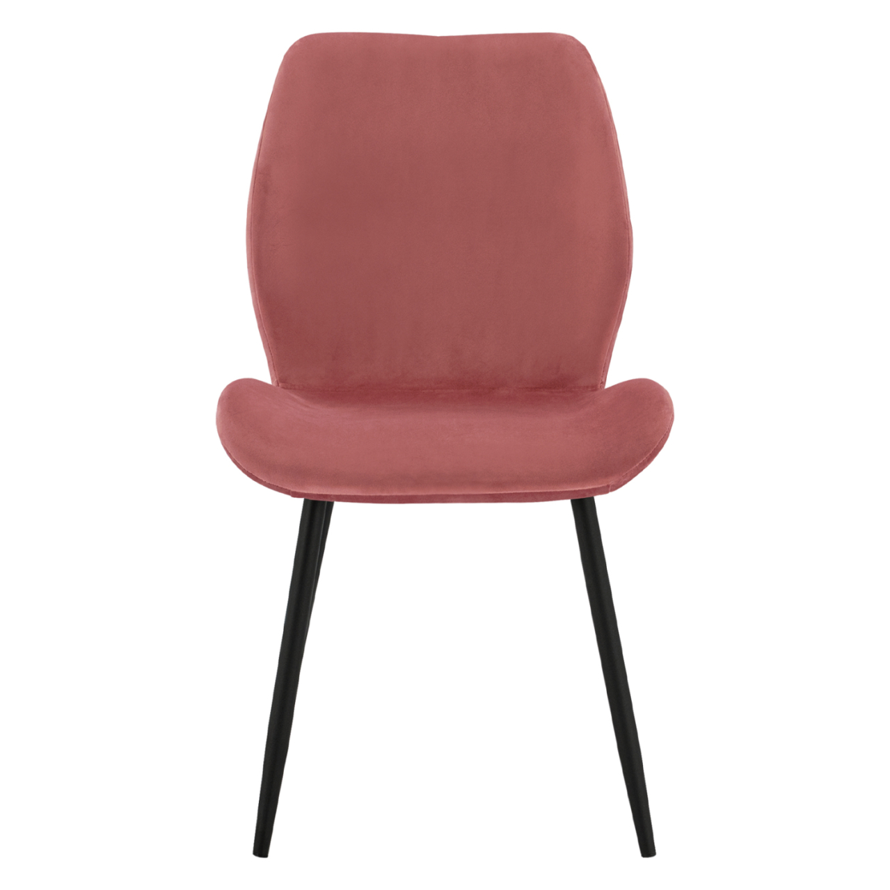Dining Chair Klay in rotten apple velvet and black metallic frame HM8730.02 49X62,5X87 cm [3]