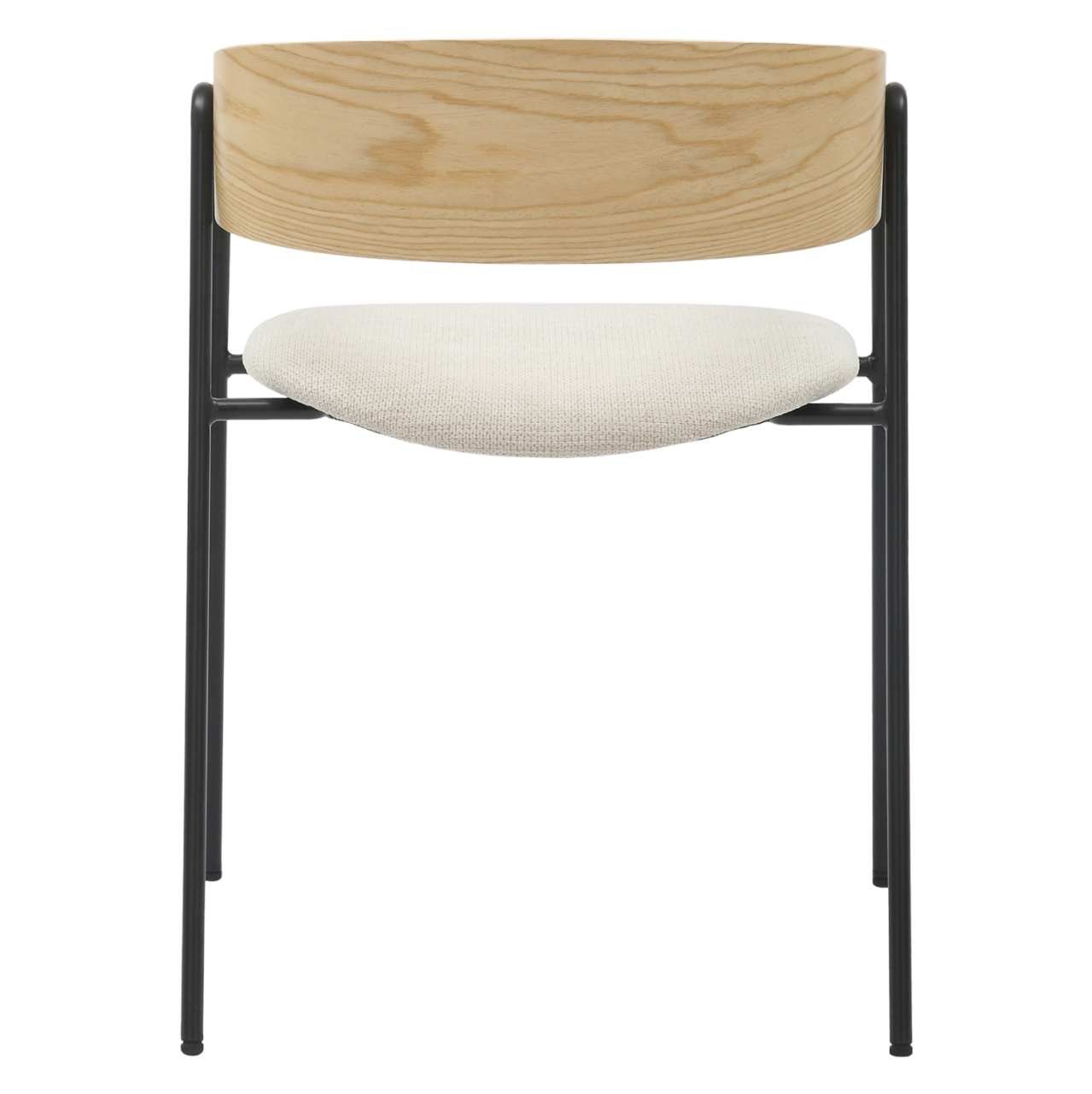 DINING CHAIR KORIN HM9975.01 METAL-BEIGE FABRIC-PLYWOOD 54x51x72,5Hcm. [6]