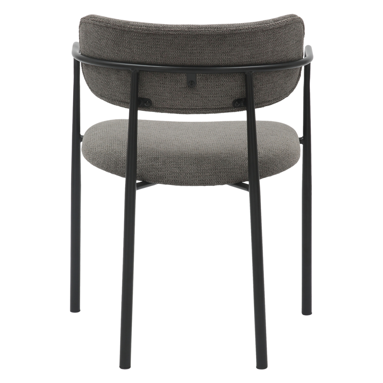 DINING CHAIR KRITTER HM9994.02 BLACK METAL-DARK GREY FABRIC 58x53x76Hcm. [6]