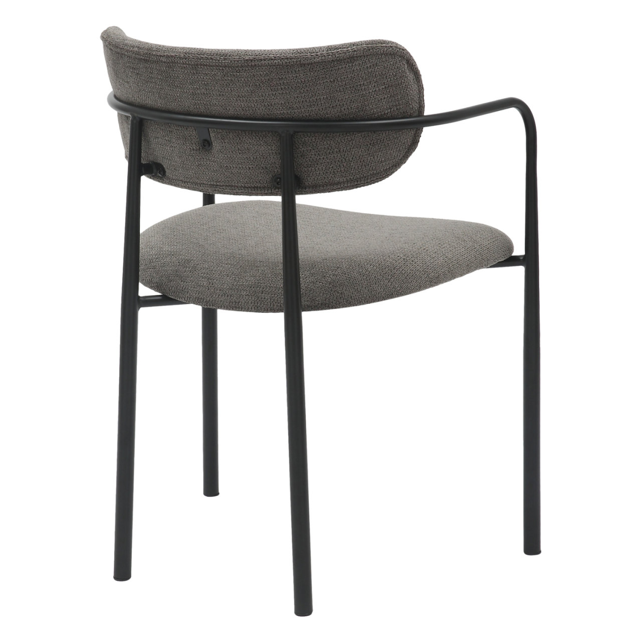 DINING CHAIR KRITTER HM9994.02 BLACK METAL-DARK GREY FABRIC 58x53x76Hcm. [5]