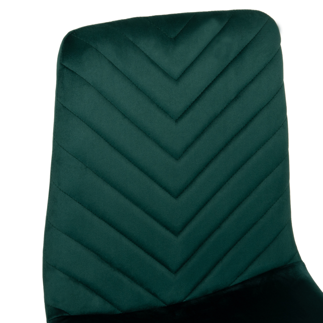 DINING CHAIR LATRELL HM8587.03 CYPRESS GREEN VELVET and BLACK METAL LEGS 43x54x88Hcm. [7]