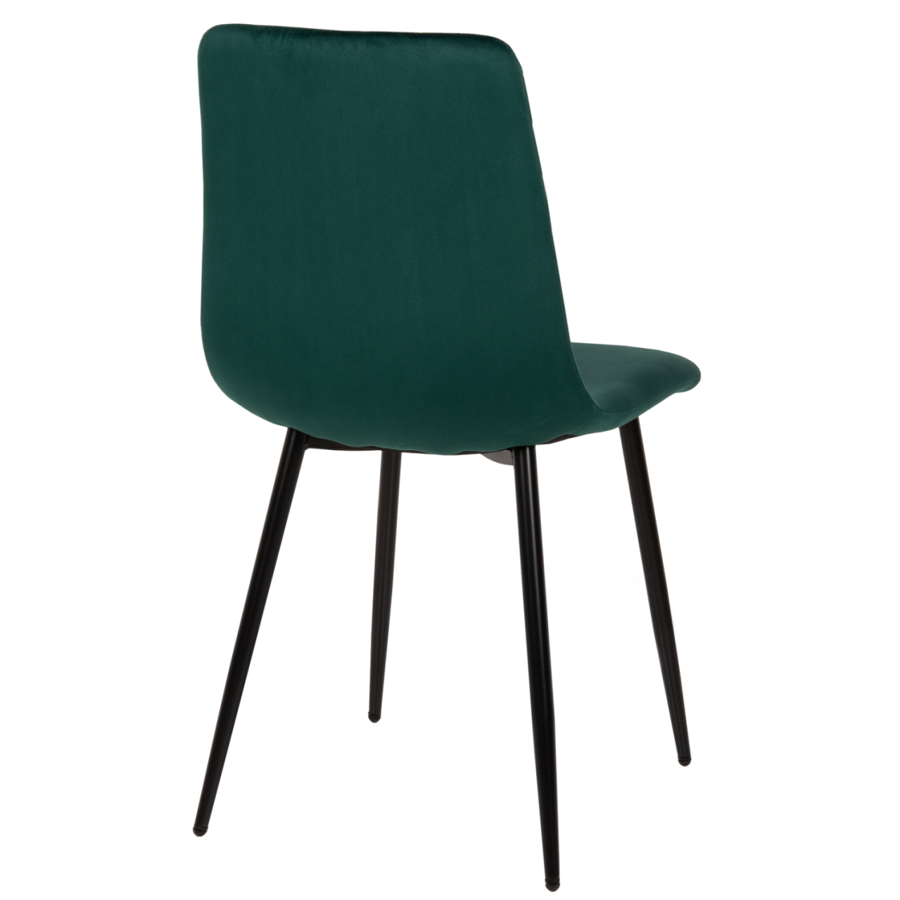 DINING CHAIR LATRELL HM8587.03 CYPRESS GREEN VELVET and BLACK METAL LEGS 43x54x88Hcm. [5]