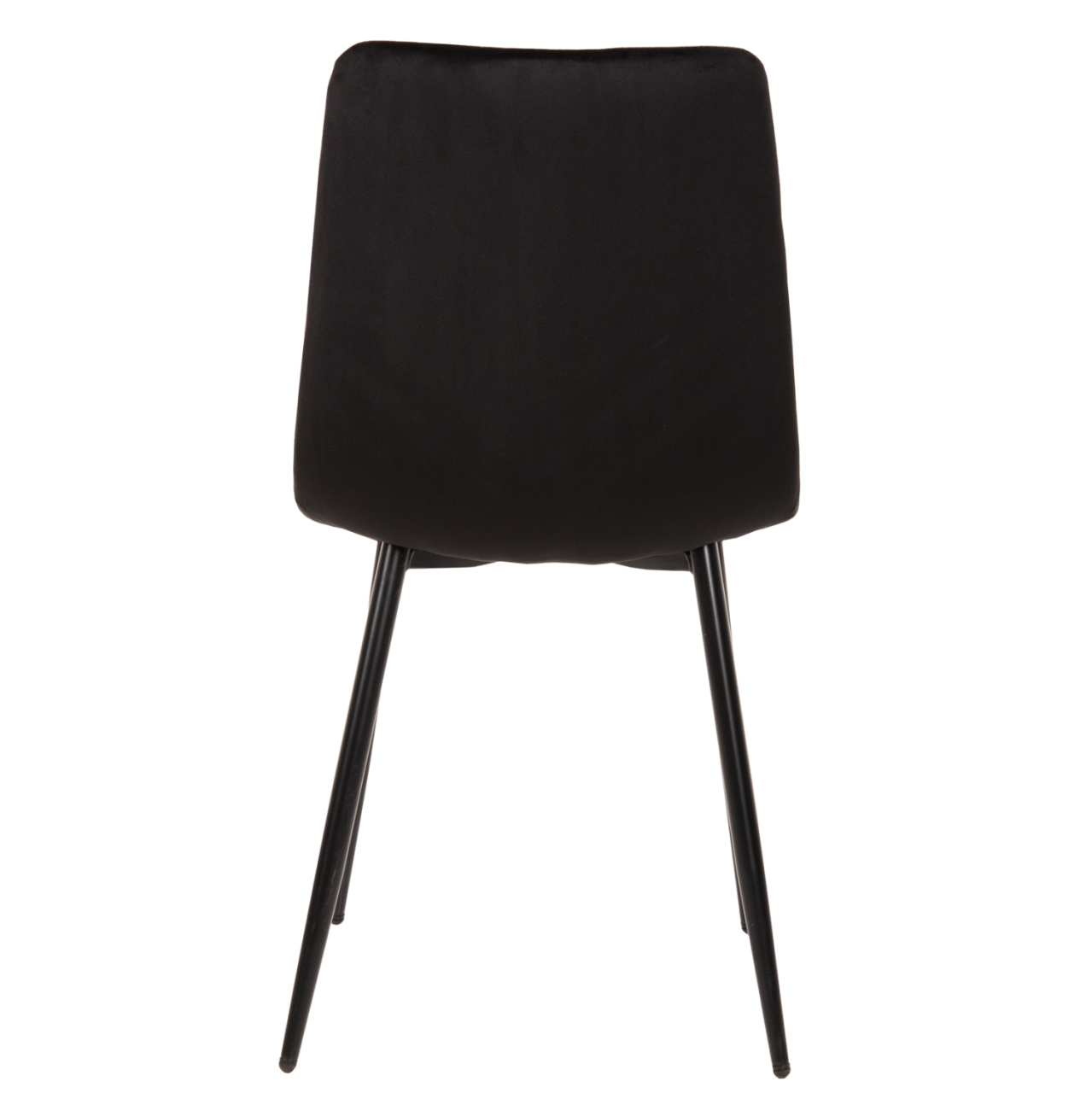 DINING CHAIR LATRELL HM8587.04 BLACK VELVET and BLACK METAL LEGS 43x54x88Hcm. [6]