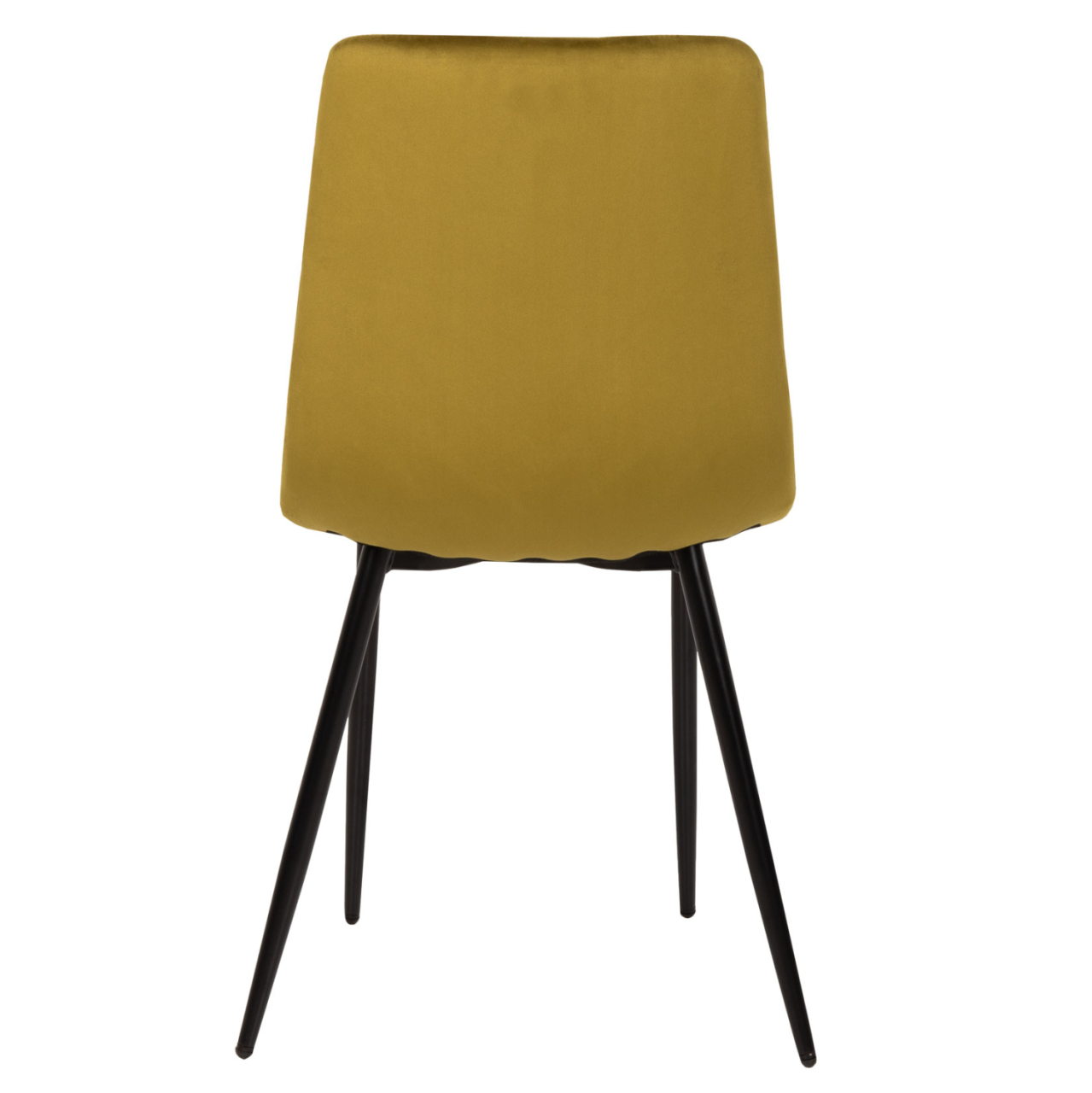 DINING CHAIR LATRELL HM8587.07 OLIVE GREEN VELVET and BLACK METAL LEGS 43x54x88Hcm. [6]