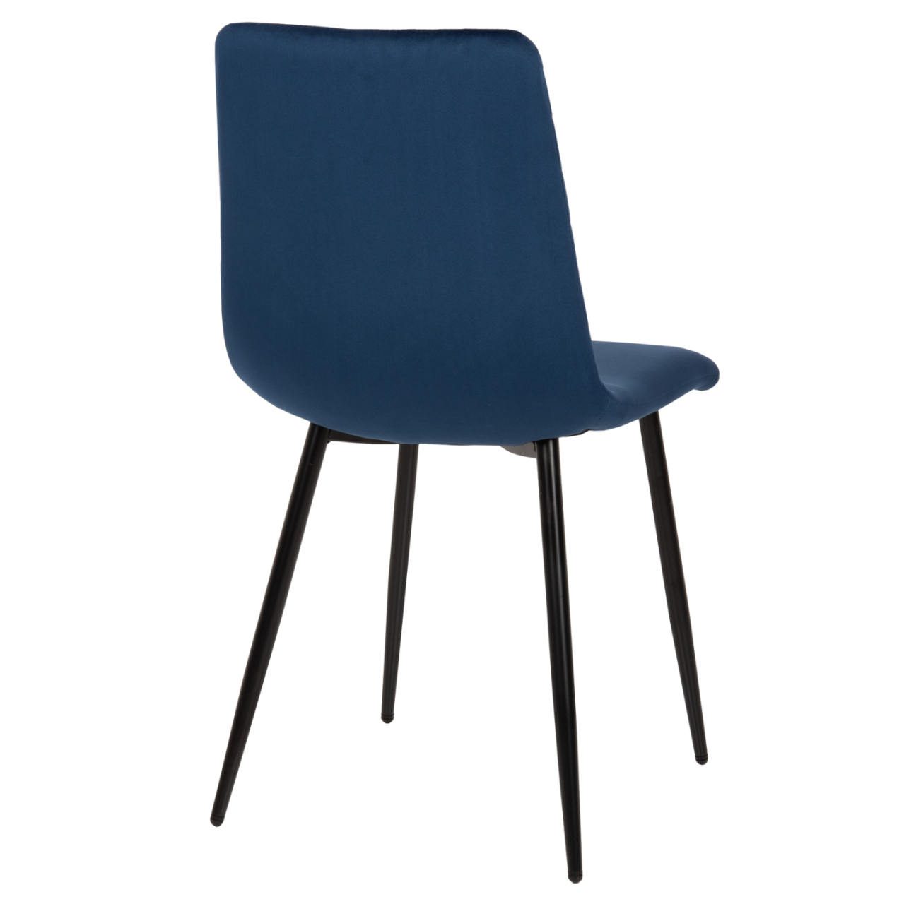 DINING CHAIR LATRELL HM8587.08 BLUE VELVET and BLACK METAL LEGS 43x54x88Hcm. [5]