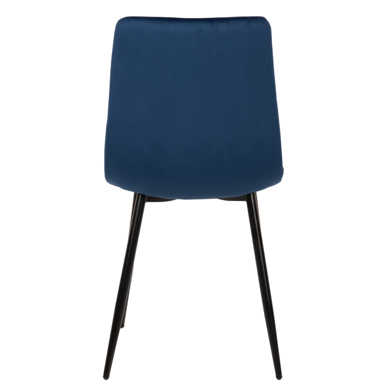 DINING CHAIR LATRELL HM8587.08 BLUE VELVET and BLACK METAL LEGS 43x54x88Hcm. [6]