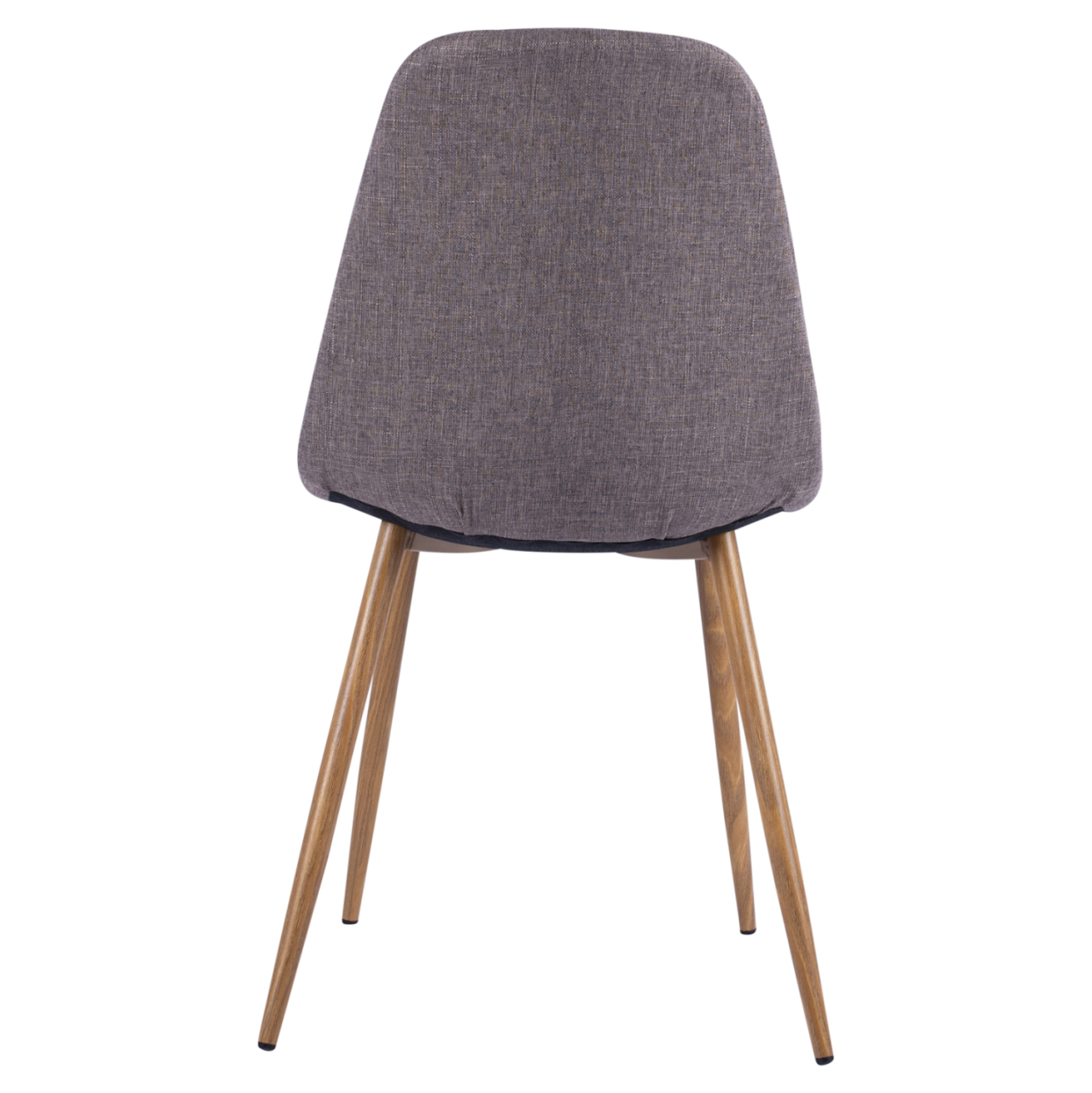 Dining chair Leonardo HM00100.03 with metallic legs and brown fabric 44x55x85Υ cm [6]