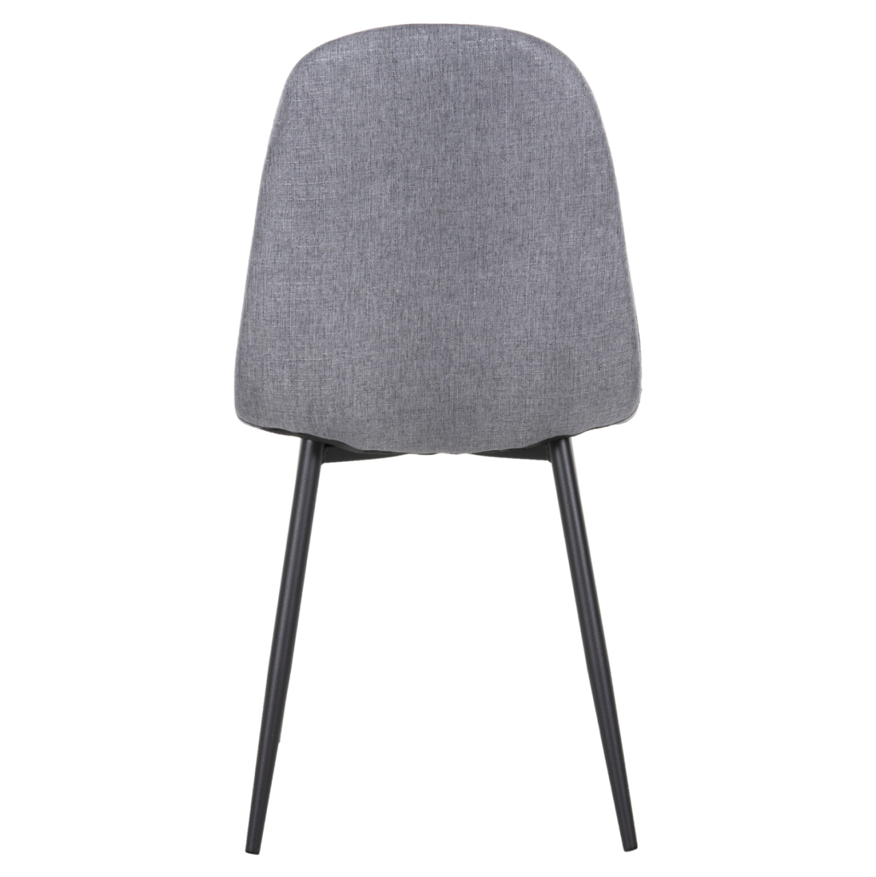 DINING CHAIR LEONARDO HM00100.26 GREY FABRIC and BLACK METAL LEGS 42x49,5x89Hcm. [6]