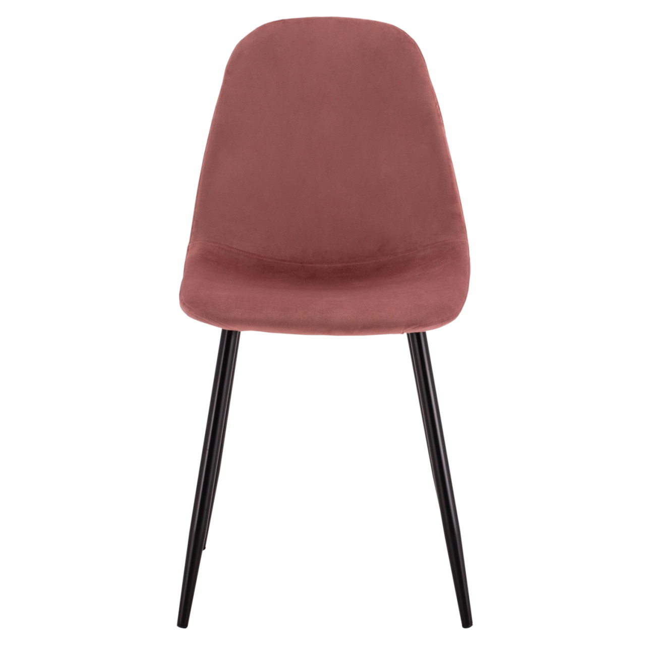 Dining Chair Leonardo Rotten apple velvet with metallic legs HM00100.02 45x53x85 cm. [3]