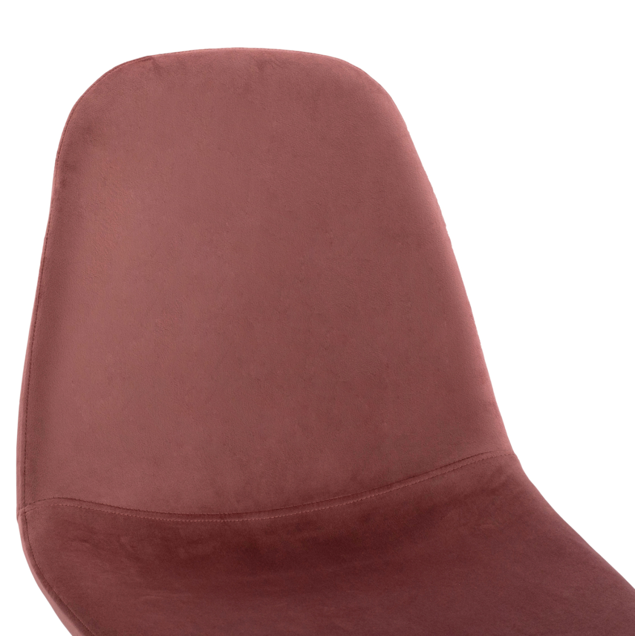 Dining Chair Leonardo Rotten apple velvet with metallic legs HM00100.02 45x53x85 cm. [7]