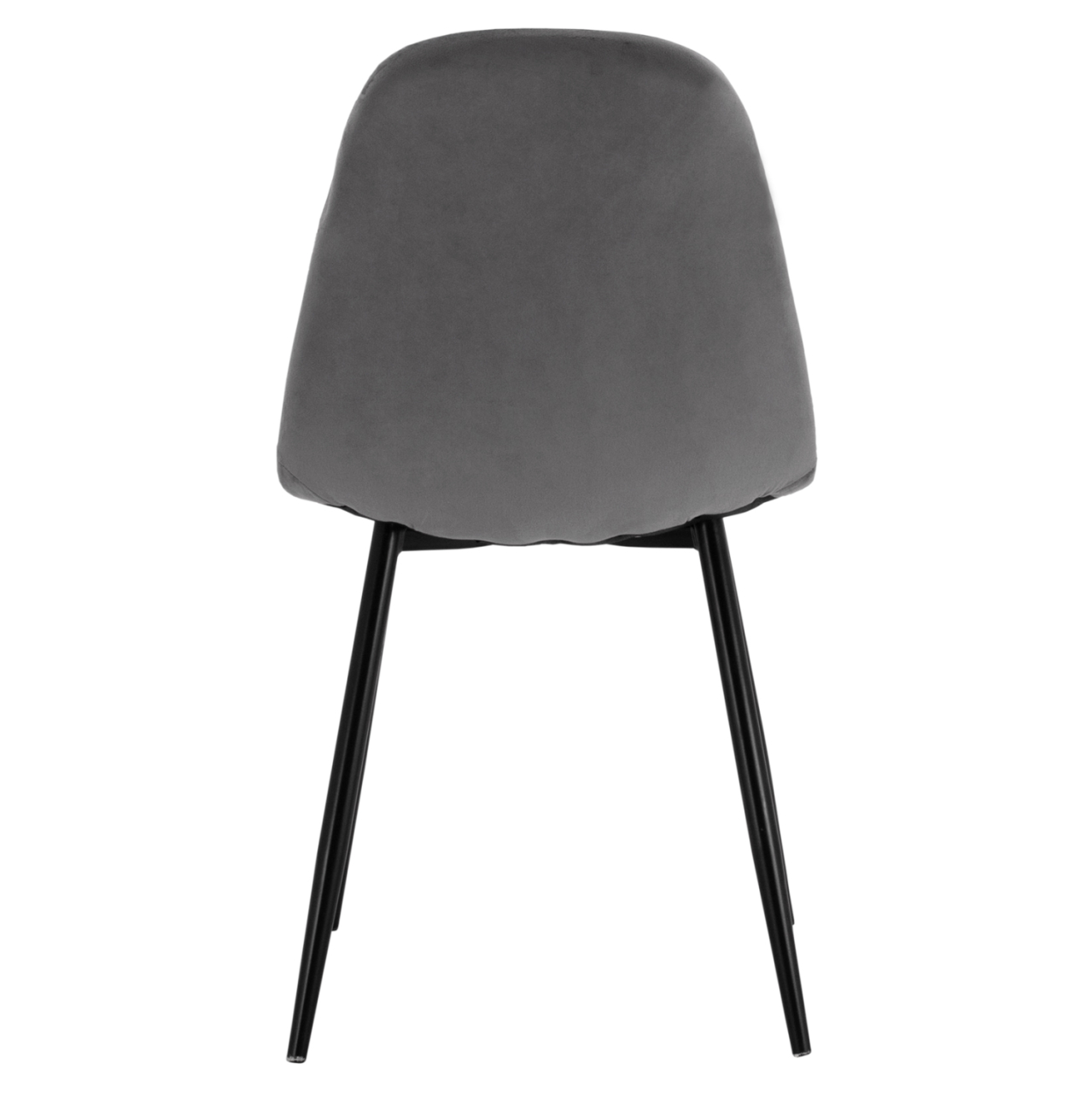Dining Chair Leonardo Velvet Grey with metallic legs HM00100.01 45x53x85 cm. [6]