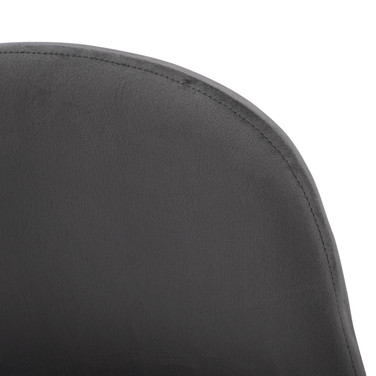 Dining Chair Leonardo Velvet Grey with metallic legs HM00100.01 45x53x85 cm. [8]