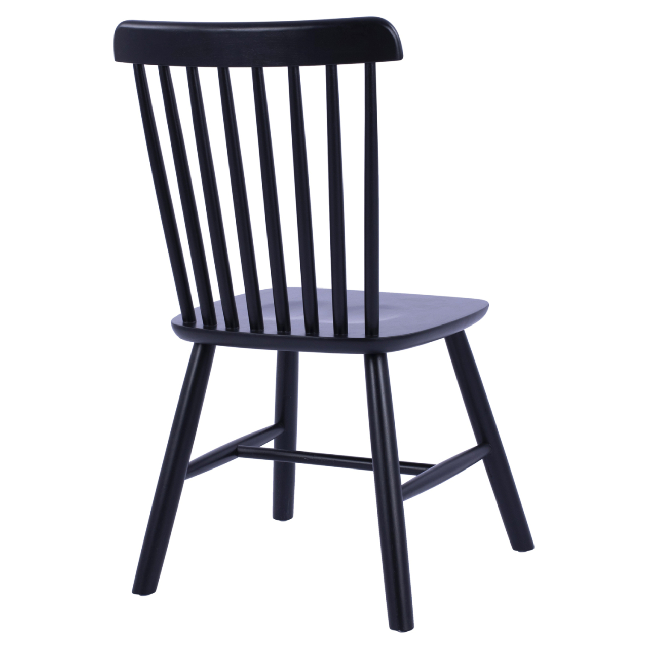 DINING CHAIR LUCIEN HM8645.02 BEECH WOOD IN BLACK MATTE COLOR 48x54x86H cm [5]