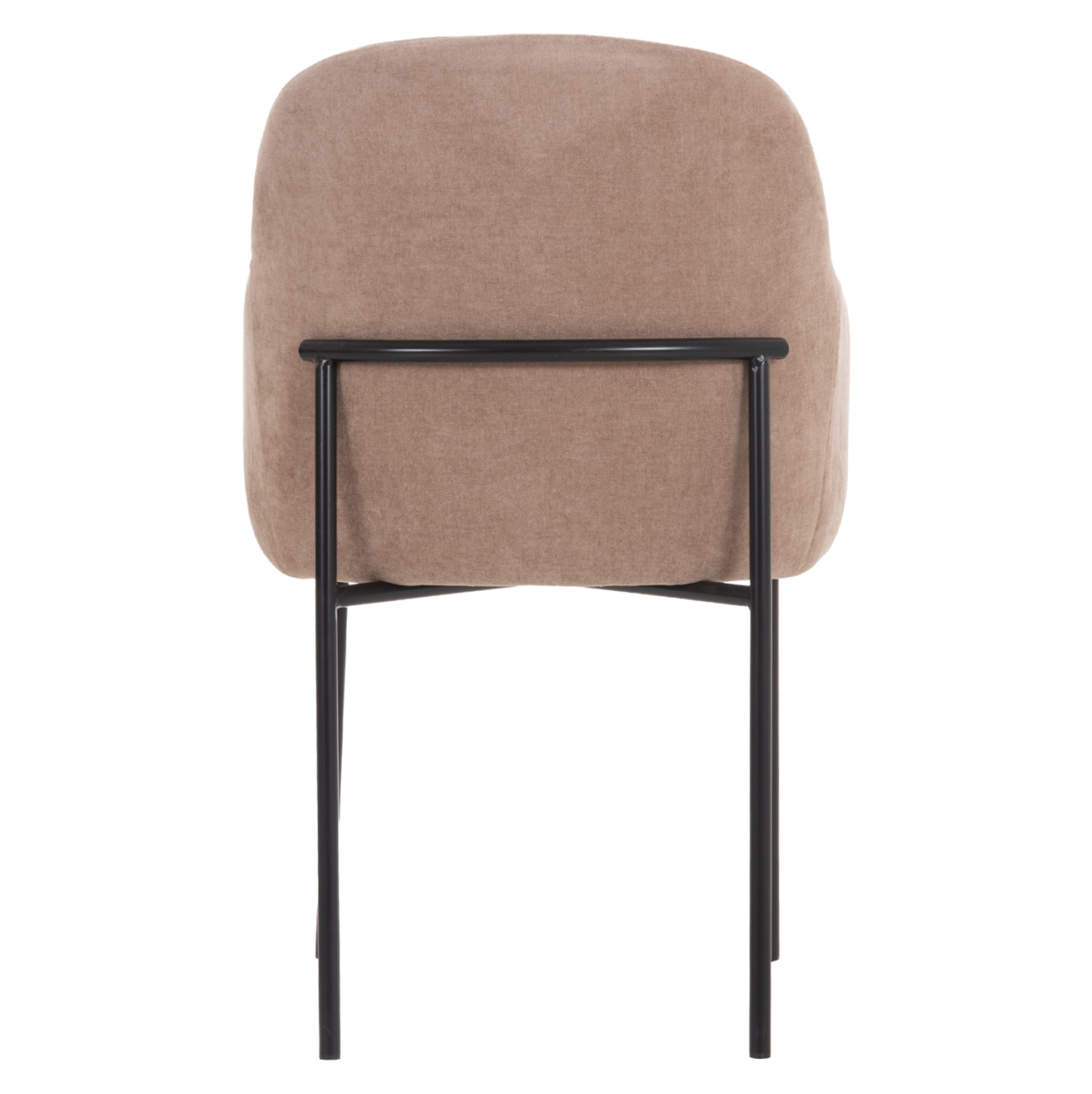 DINING CHAIR MANIDO HM18429.03 TAUPE FABRIC--BLACK METAL LEGS 54x61x87Hcm. [6]