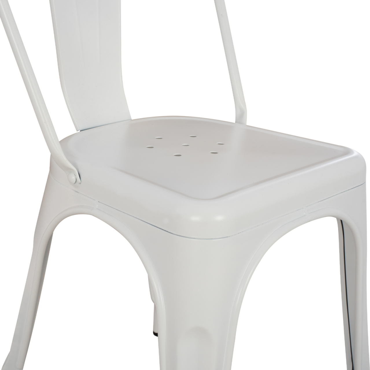 DINING CHAIR MELITA-PRO HM8641.41 METAL IN MATTE WHITE 44x47x84.5Hcm. [10]