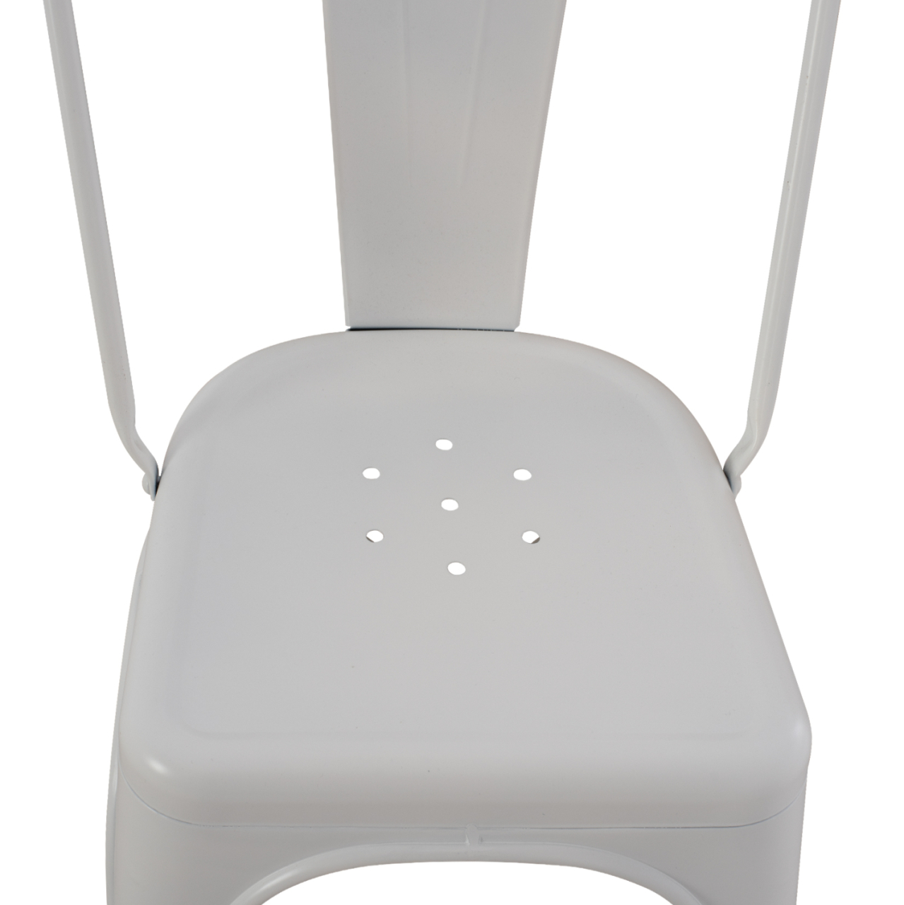DINING CHAIR MELITA-PRO HM8641.41 METAL IN MATTE WHITE 44x47x84.5Hcm. [8]