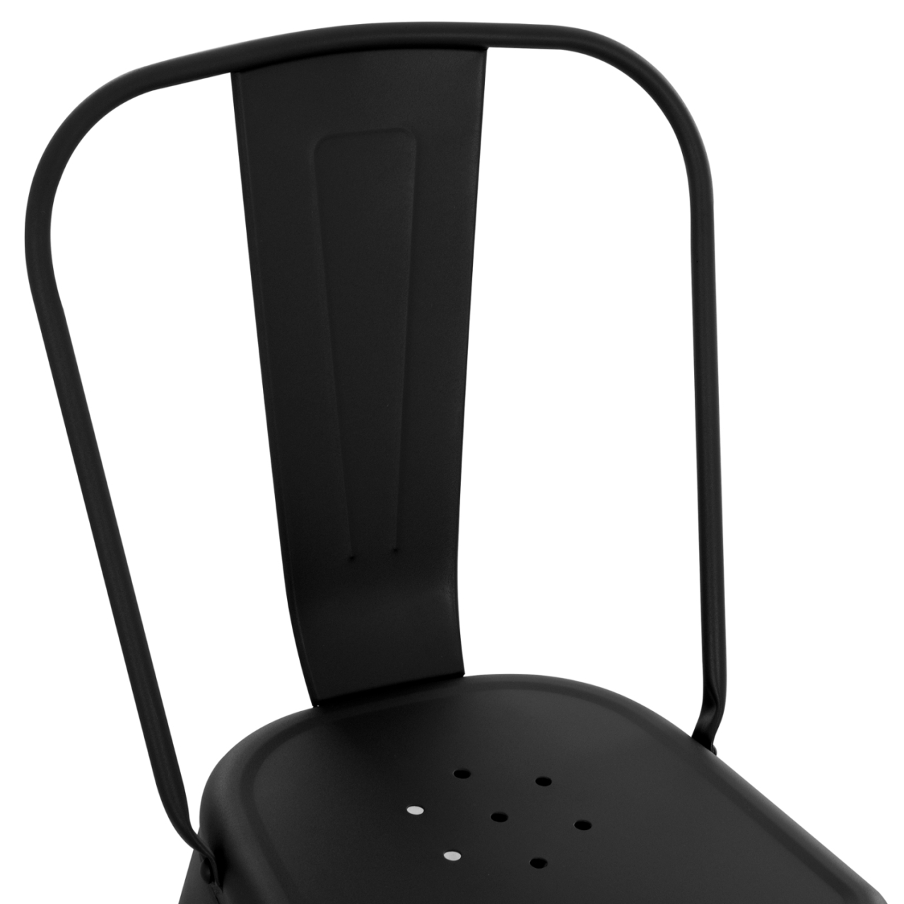 DINING CHAIR MELITA-PRO HM8641.42 METAL IN MATTE BLACK 44x47x84.5Hcm. [7]