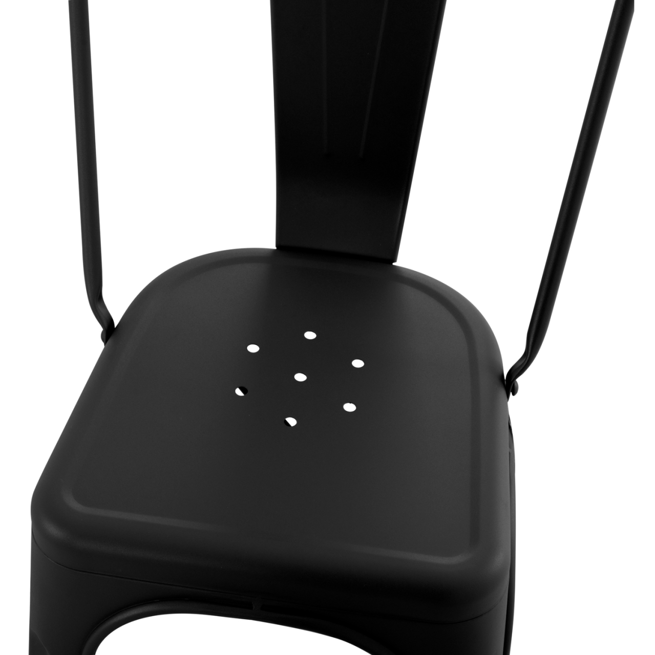 DINING CHAIR MELITA-PRO HM8641.42 METAL IN MATTE BLACK 44x47x84.5Hcm. [8]