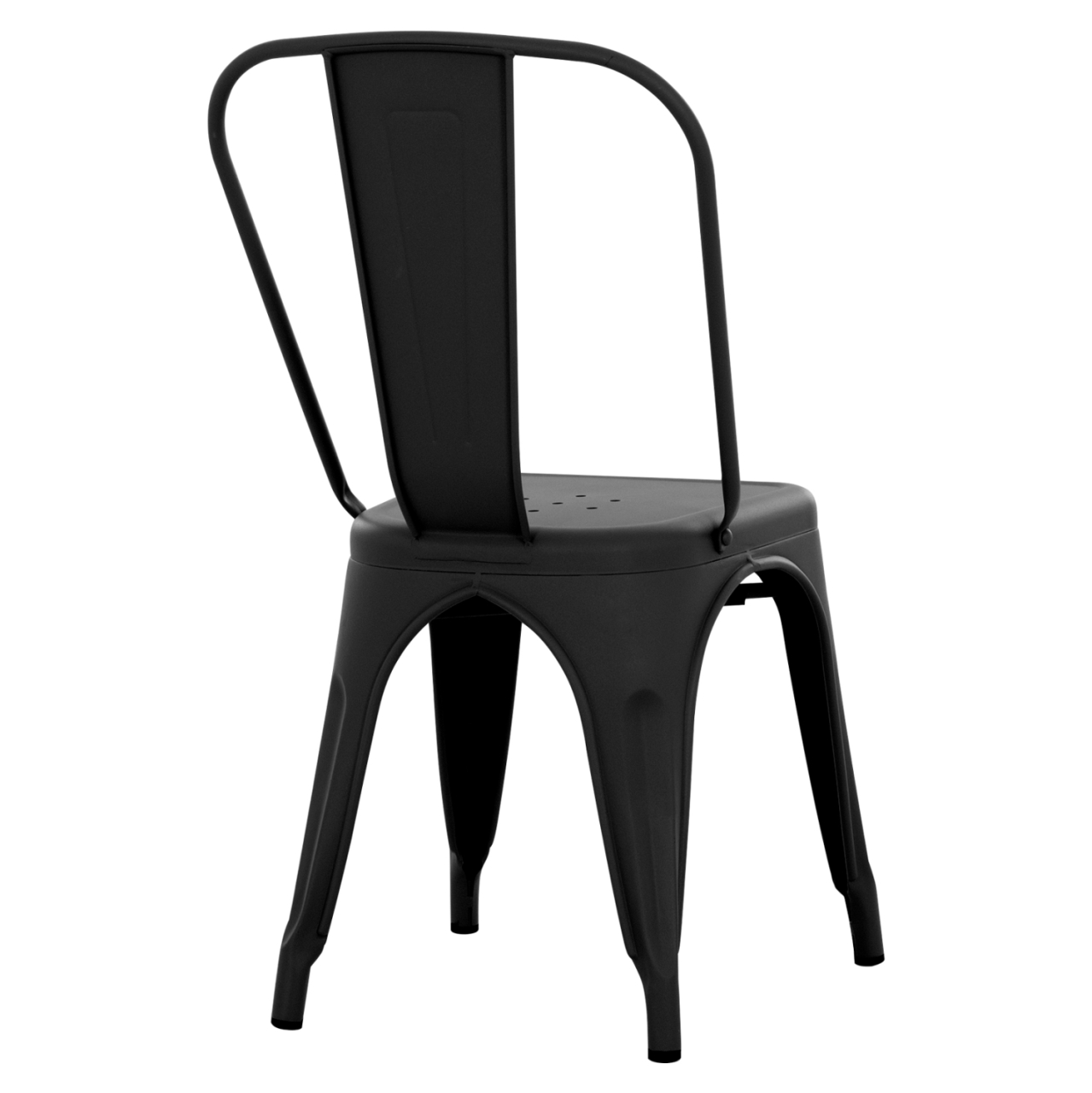 DINING CHAIR MELITA-PRO HM8641.42 METAL IN MATTE BLACK 44x47x84.5Hcm. [5]