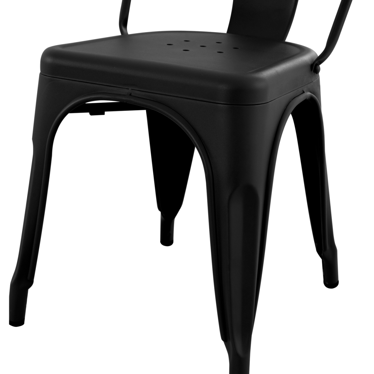 DINING CHAIR MELITA-PRO HM8641.42 METAL IN MATTE BLACK 44x47x84.5Hcm. [9]