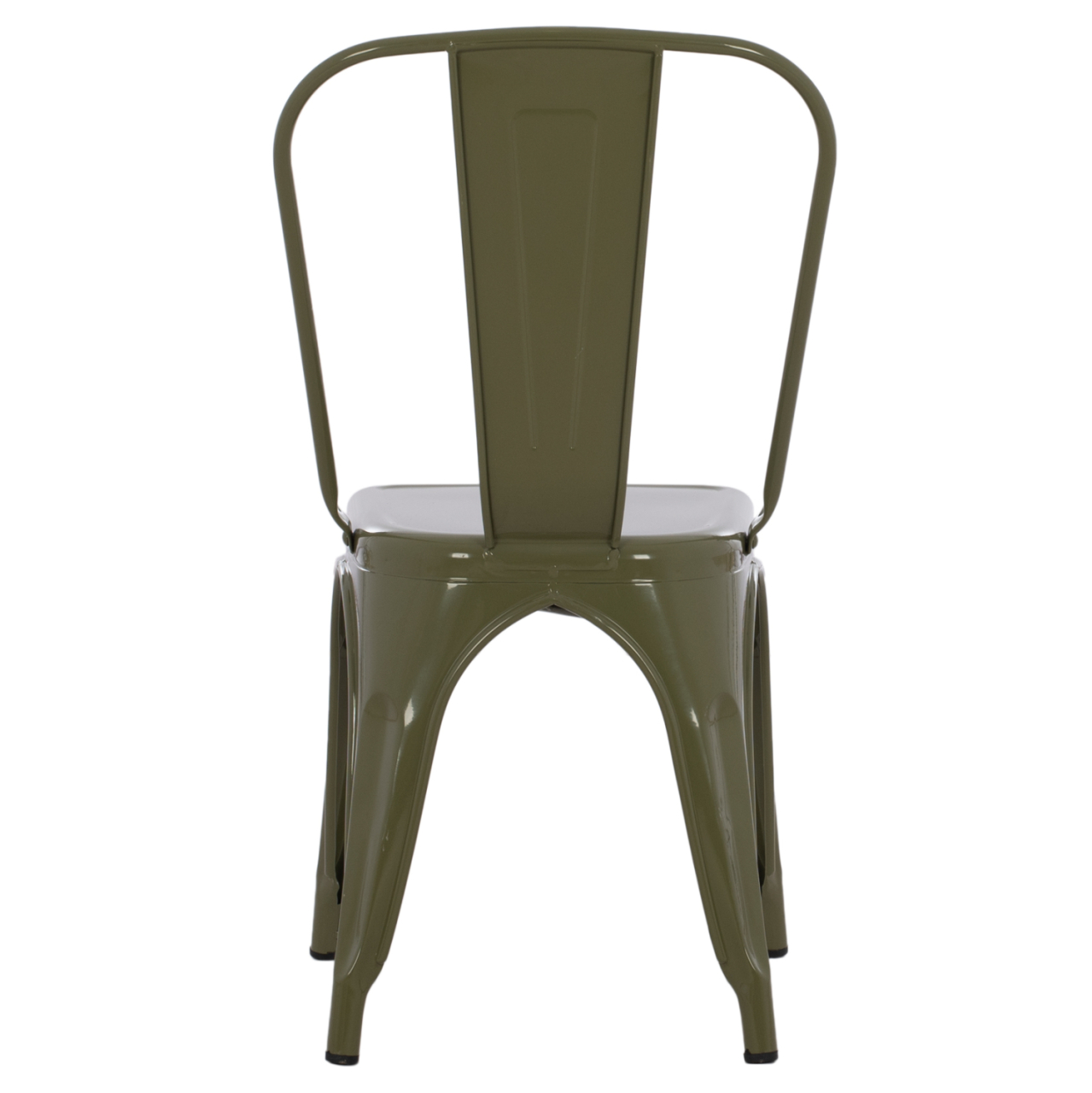 DINING CHAIR MELITA-PRO HM8641.43 METAL IN DARK OLIVE GREEN 44x47x84.5Hcm. [6]
