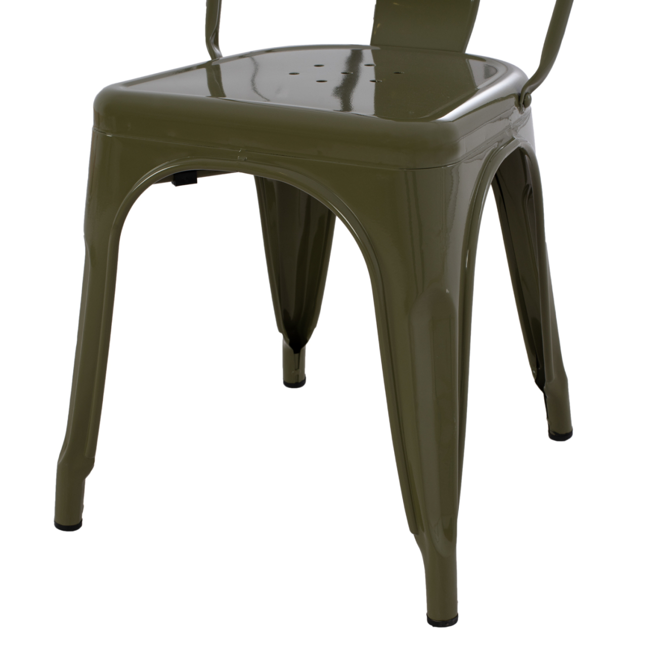 DINING CHAIR MELITA-PRO HM8641.43 METAL IN DARK OLIVE GREEN 44x47x84.5Hcm. [9]