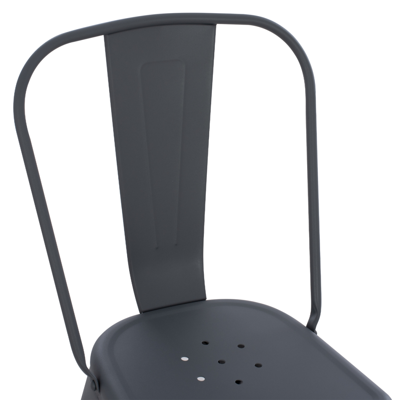 DINING CHAIR MELITA-PRO HM8641.50 METAL IN GREY 44x47x84.5Hcm. [7]