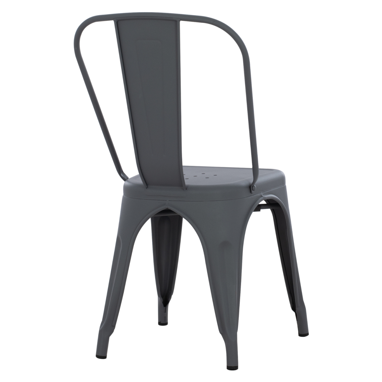 DINING CHAIR MELITA-PRO HM8641.50 METAL IN GREY 44x47x84.5Hcm. [5]