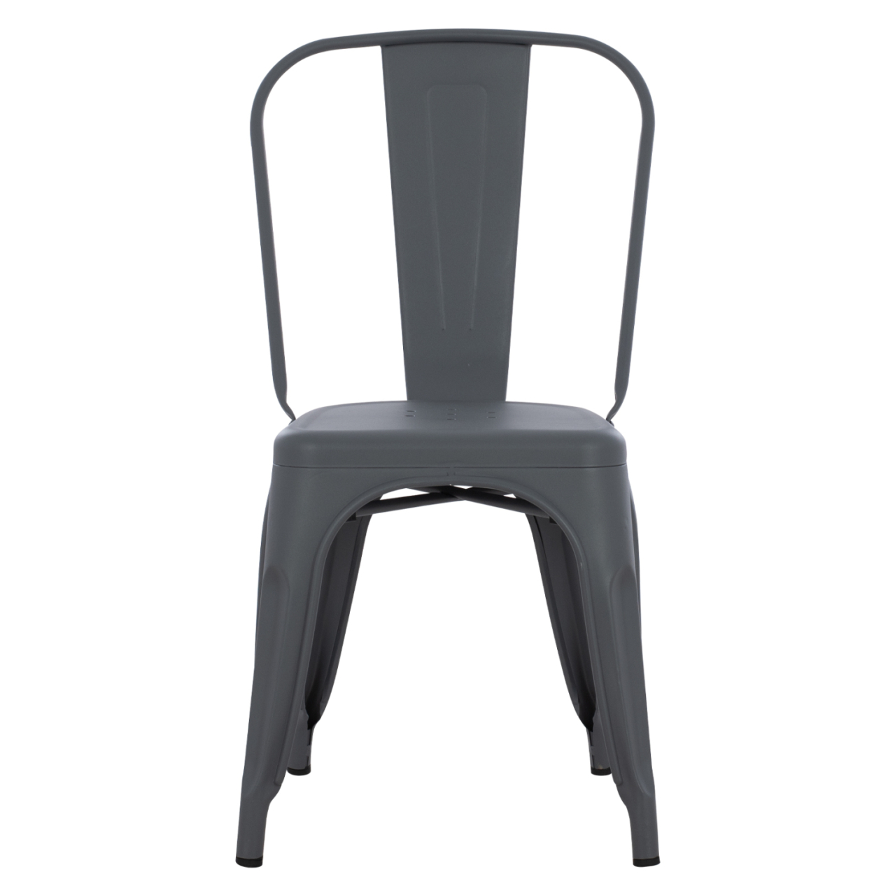 DINING CHAIR MELITA-PRO HM8641.50 METAL IN GREY 44x47x84.5Hcm. [3]