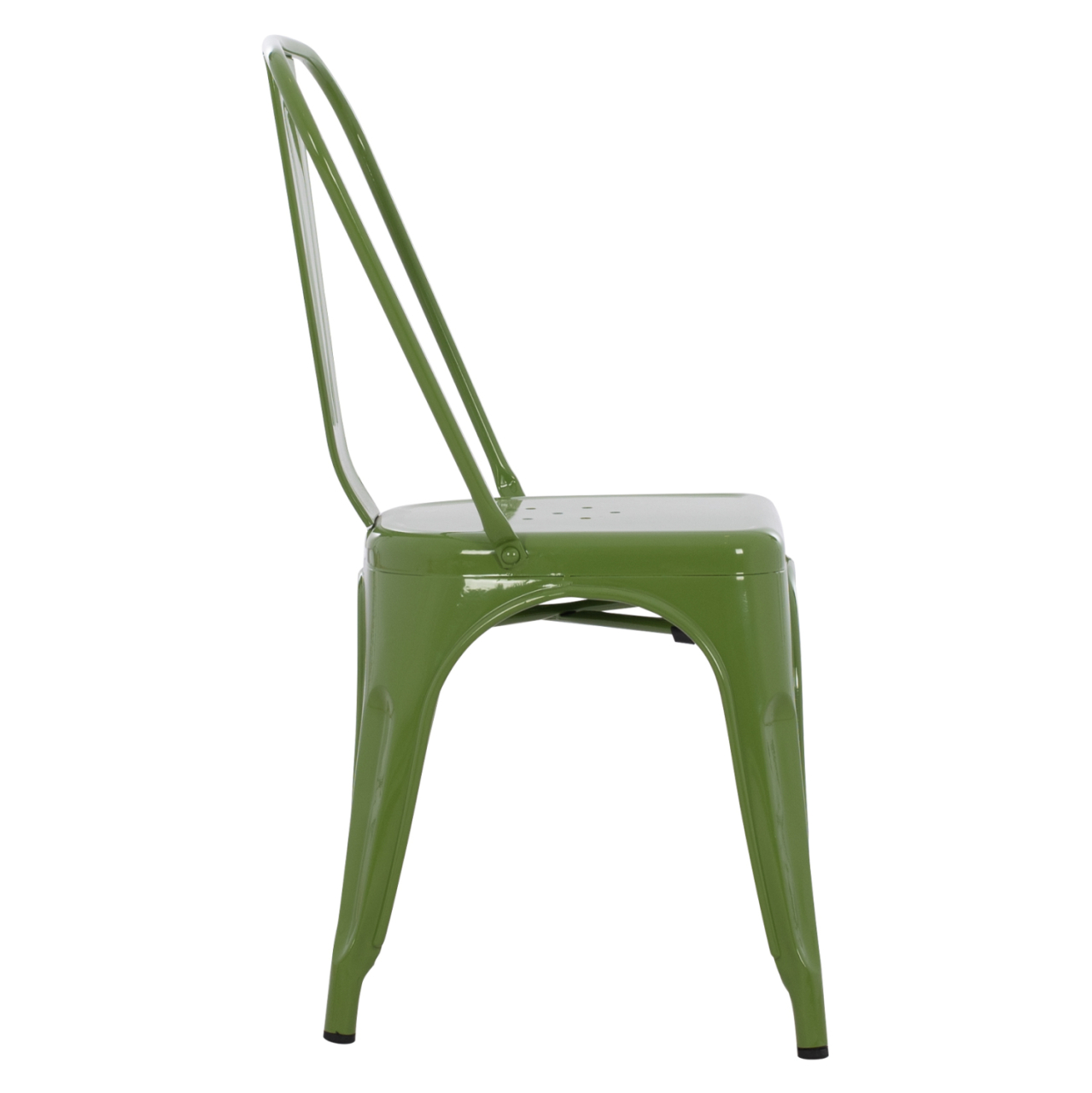 DINING CHAIR MELITA-PRO HM8641.53 METAL IN LIGHT OLIVE GREEN 44x47x84.5Hcm. [4]