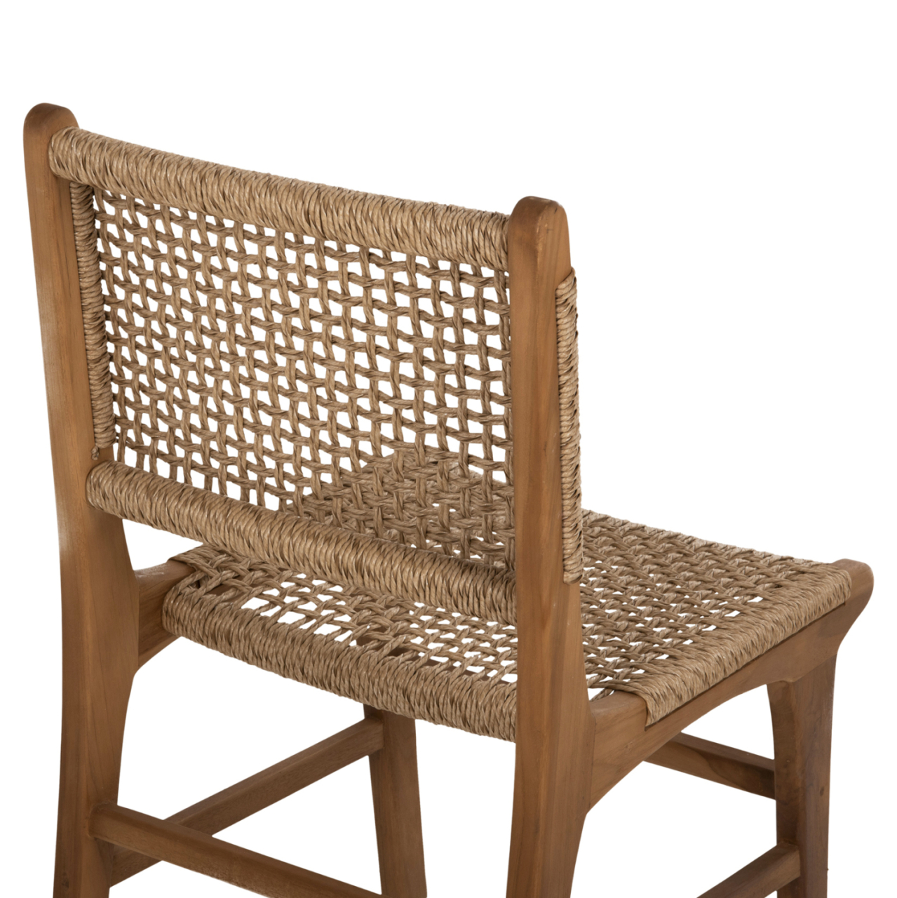 DINING CHAIR NESHA HM9386.11 TEAK WOOD AND VIRO ROPE 50x56x85Hcm. [9]
