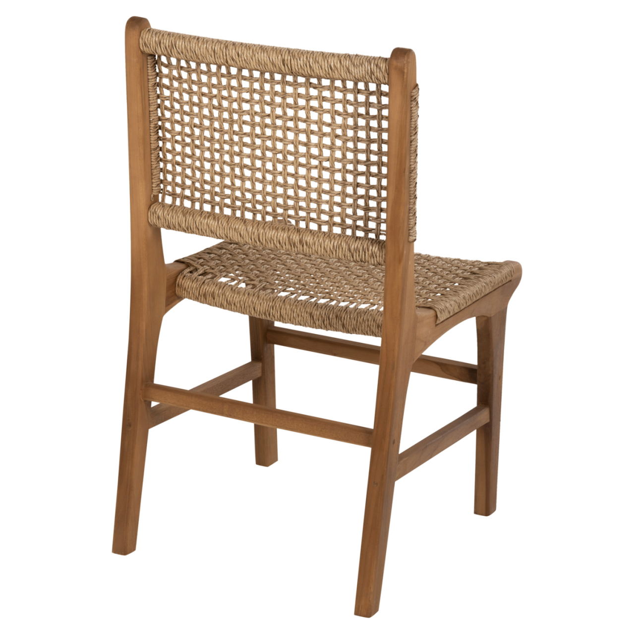 DINING CHAIR NESHA HM9386.11 TEAK WOOD AND VIRO ROPE 50x56x85Hcm. [5]